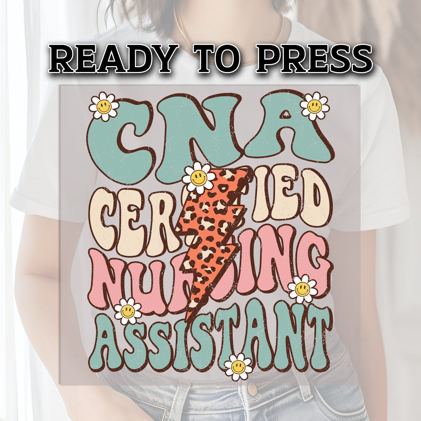 CNA DTF Transfer, Cna Nurse DTF Transfer Ready For Press, Nurse Heat Press Transfer, Nurse Transfer, Nursing Heat Transfer, Dtf Print