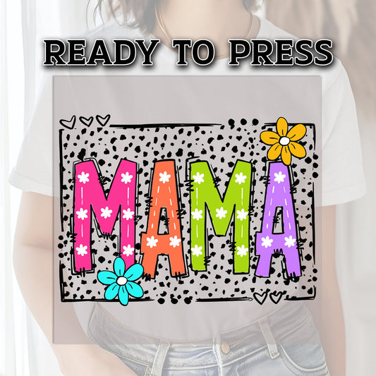 Mama DTF Transfer, DTF Transfer Ready For Press, Mom Heat Press Transfer, Leopard Mama Transfer, Ready For Press, Mom Transfer, Dtf Prints