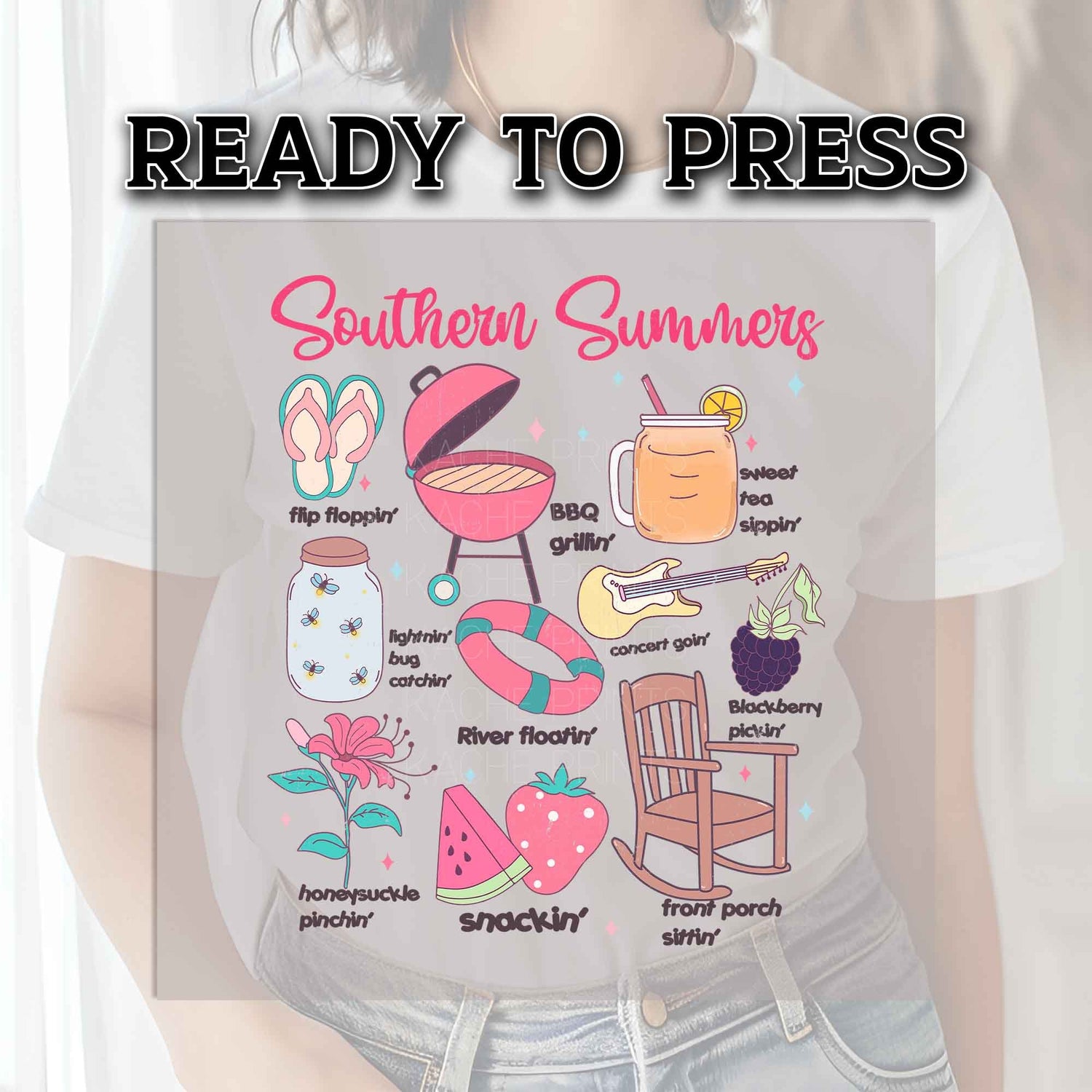 Summer DTF Transfer, DTF Transfer Ready For Press, Heat Press Transfer, Vacation Dtf Prints, Direct to Film, DTF Print, Southern Summers