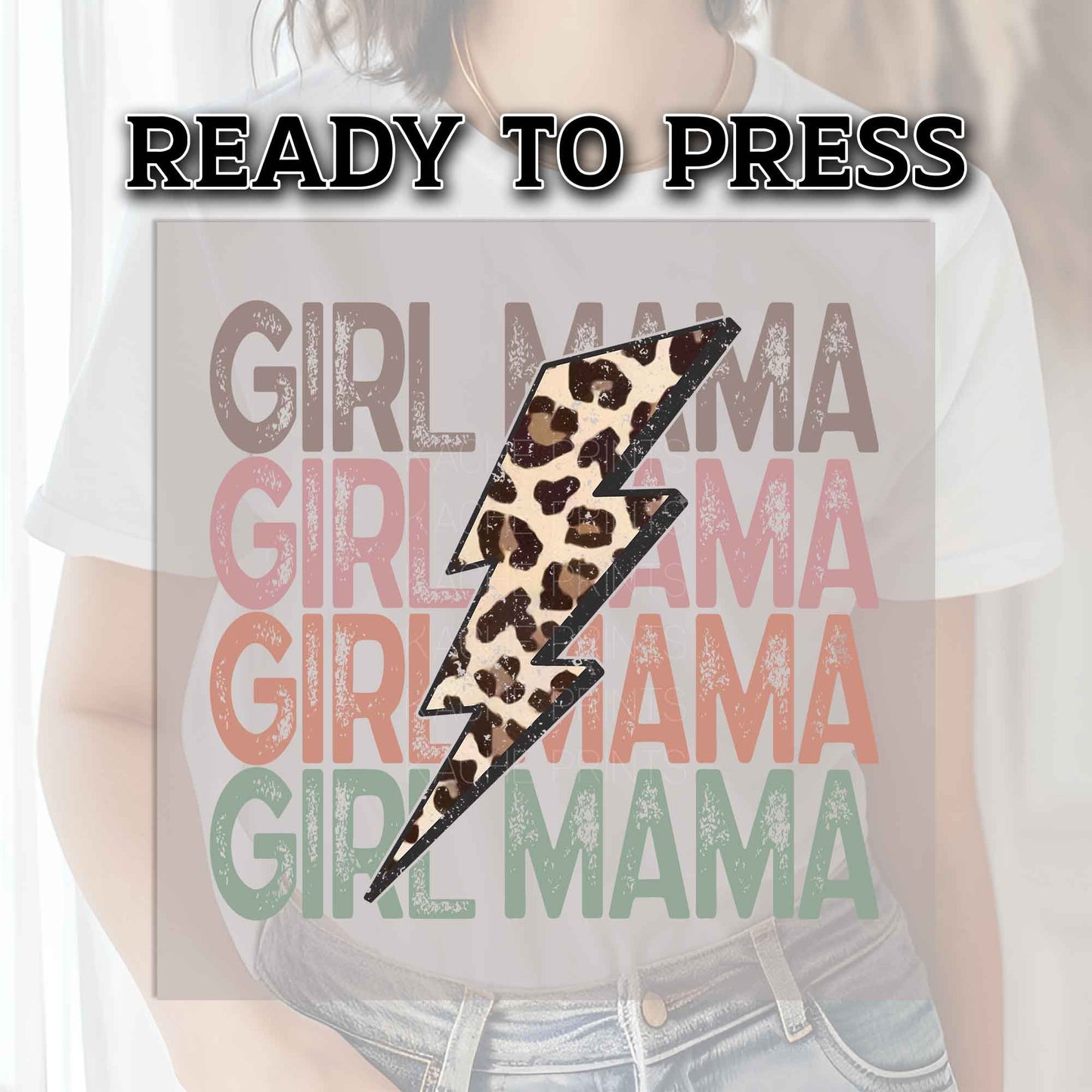 Girl Mama DTF Transfers, DTF Transfer Ready For Press, Heat Press Transfer, Ready For Press, Dtf Heat Transfer, Girl Mama Retro Transfer