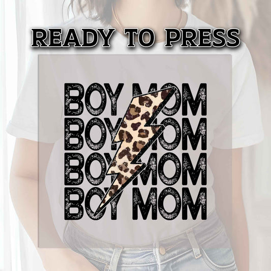 Boy Mom DTF Transfer Ready For Press, DTF Transfers, Heat Press Transfer, Boy Mom Ready For Press, Dtf Heat Transfer, Dtf Design Transfer