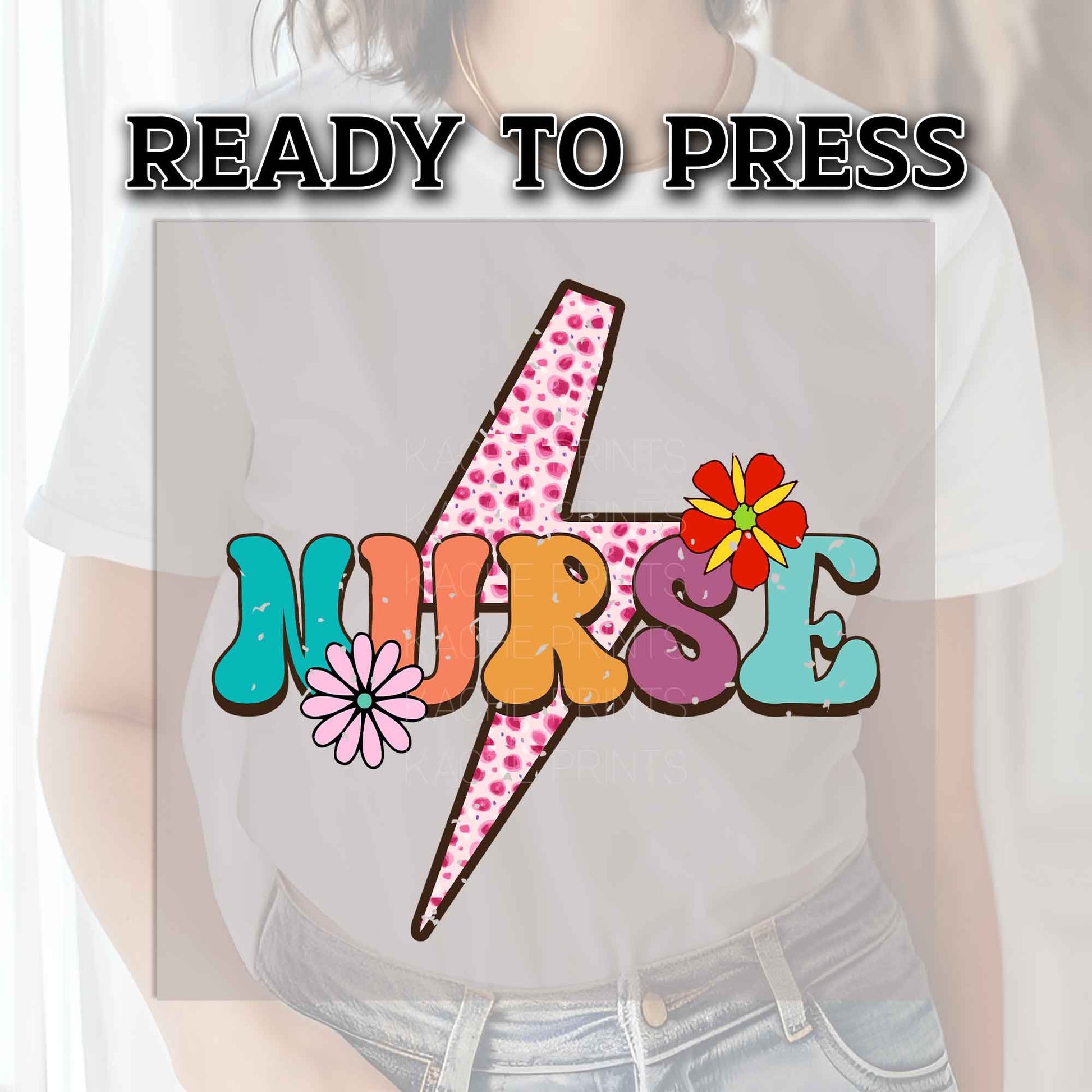 Nurse DTF Transfer, Nurse Transfer, Nurse Retro Heat Press Transfer, DTF Transfer Ready For Press, Nursing Heat Transfer, RN Dtf Transfer