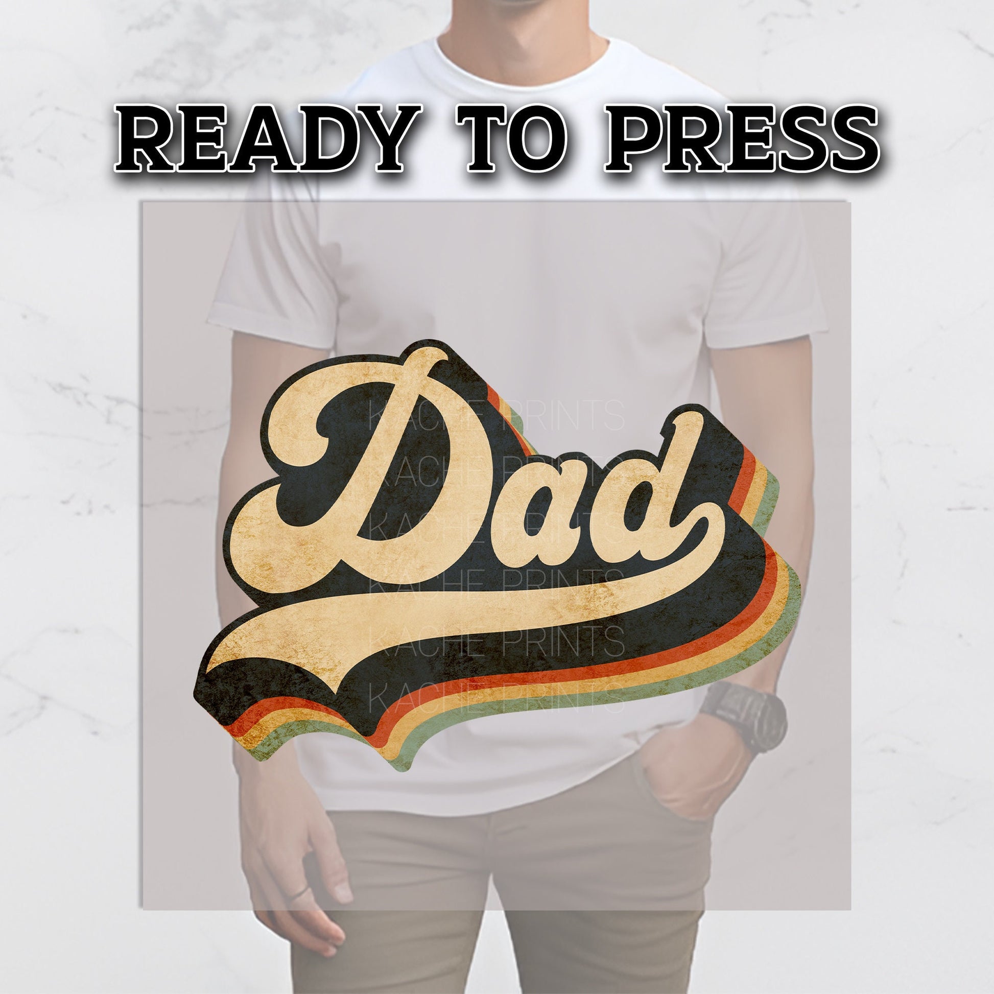 Dad DTF Transfers, DTF Transfer Ready For Press, Heat Press Transfer, DTF Print, Daddy Ready For Press, Papa Dtf Transfers, Dad Dtf Transfer