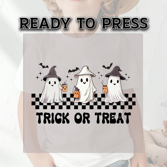 Happy Halloween DTF Transfers, Halloween DTF Transfer Ready For Press, Heat Press Transfer, Horror DTF Prints, Trick Or Treat Dtf Transfers