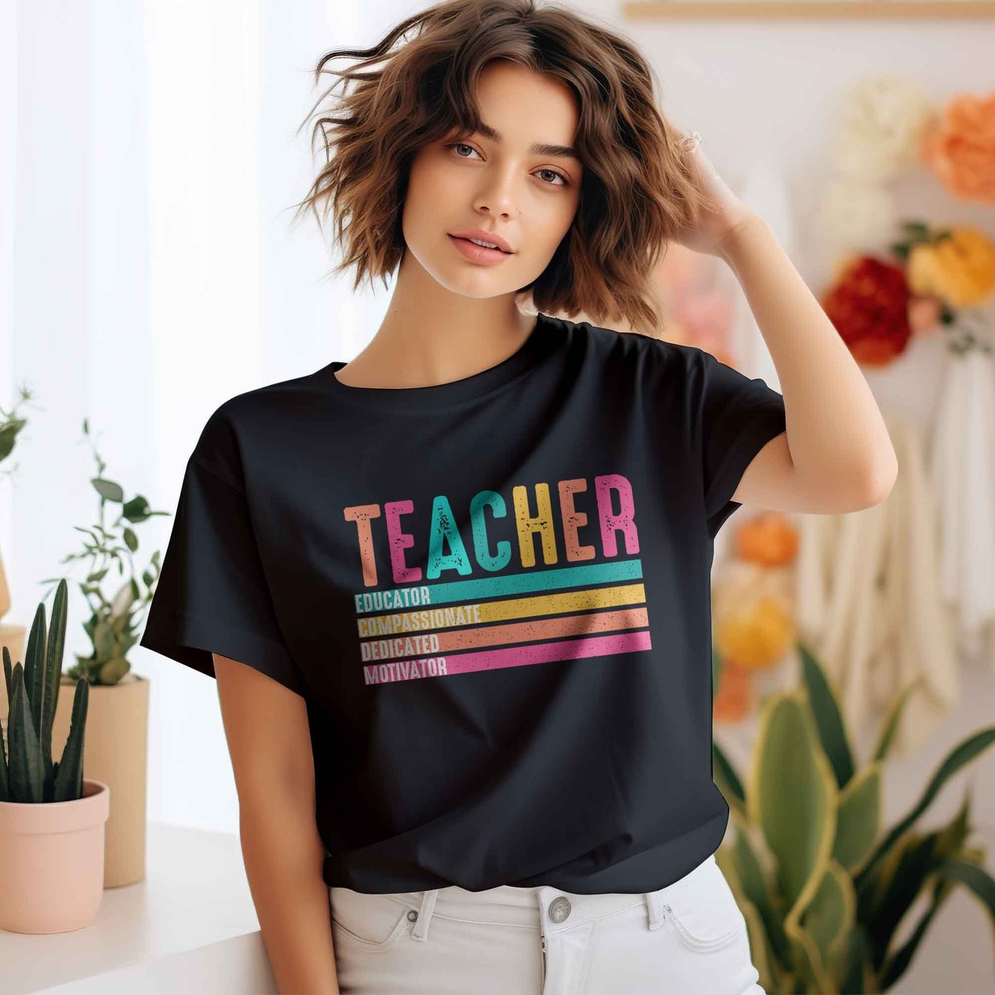 Teacher DTF Transfers, Teacher DTF Transfers, DTF Transfer Ready For Press, Heat Press Transfer, DTF Print, Teacher Ready For Press,Teacher Educator Motivator Dtf