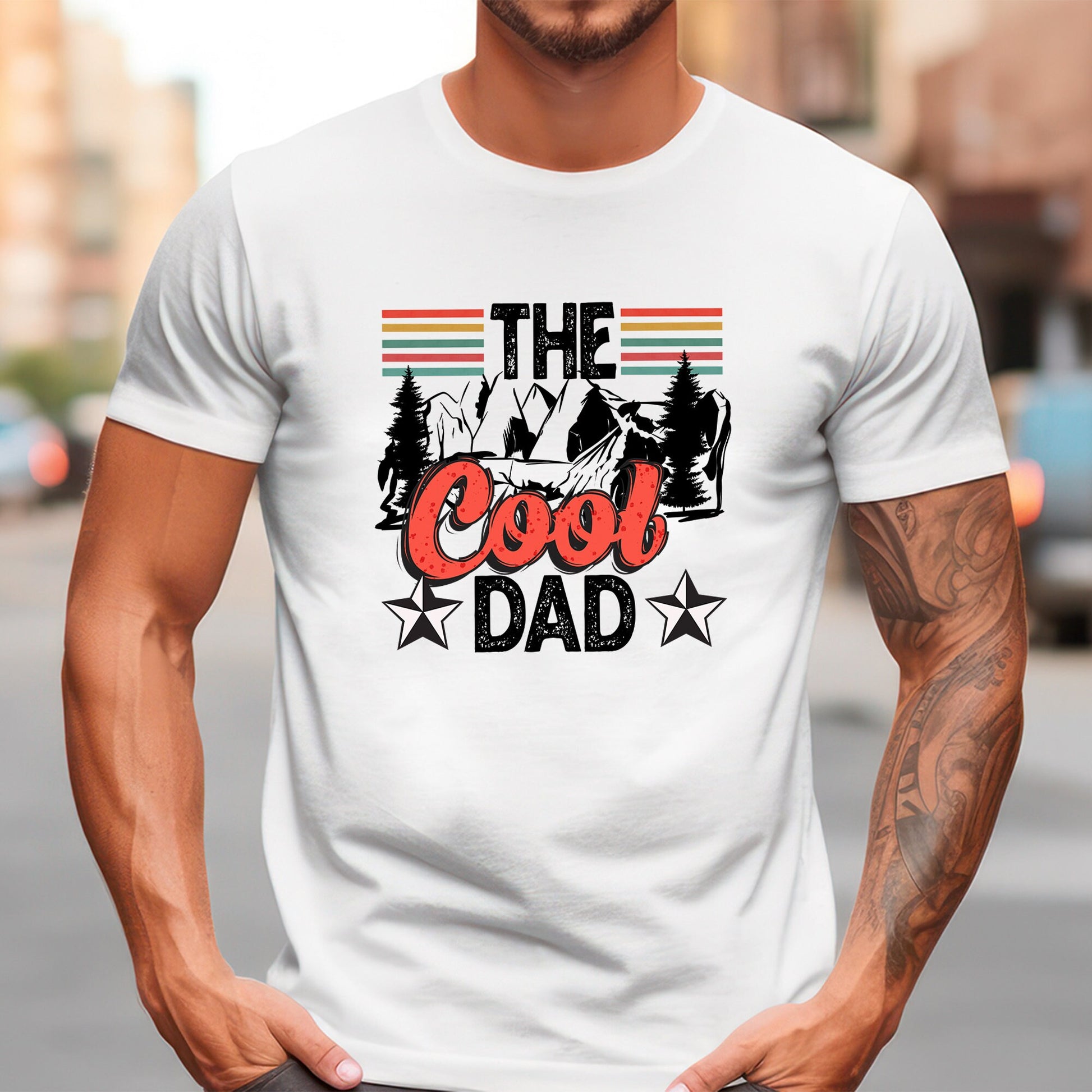 Dad DTF Transfers, DTF Transfer Ready For Press, Heat Press Transfer, DTF Print, Papa Ready For Press, Daddy Dtf Transfers, The Cool Dad Dtf