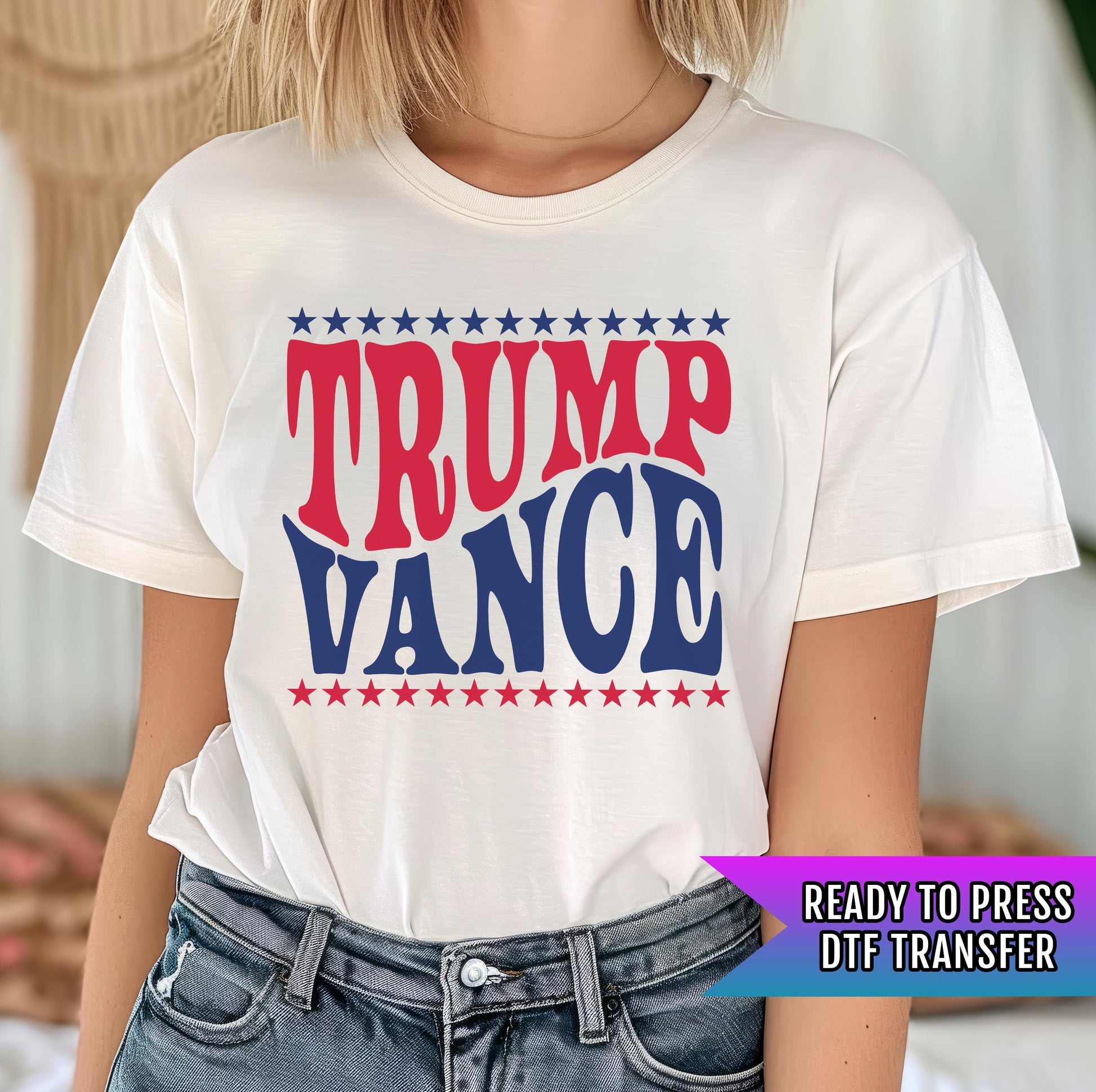 Trump Vance DTF Transfer, Trump Ready to Press, Thug Life, Trump Transfers, Heat Transfer, Trump 2024 Transfers, Trump Vance Dtf Transfers