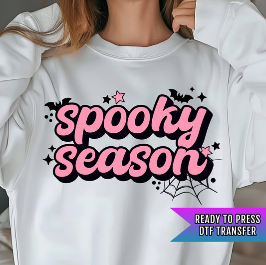 Spooky Season DTF Transfer, Halloween DTF Transfer Ready For Press, Horror DTF Prints, Heat Press Transfer, Happy Halloween, Trick or Treat