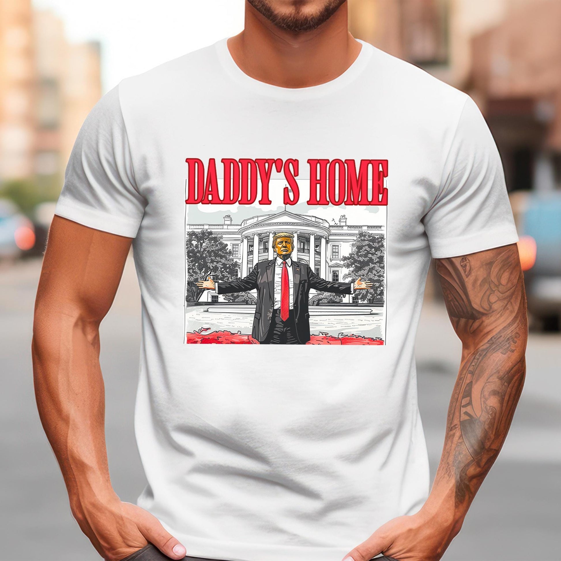 Trump DTF Transfer, Trump Ready to Press, Trump Transfers, Trump Heat Transfer, Trump 2024, Trump DTF Prints, Daddy&#39;s Home Dtf Transfer