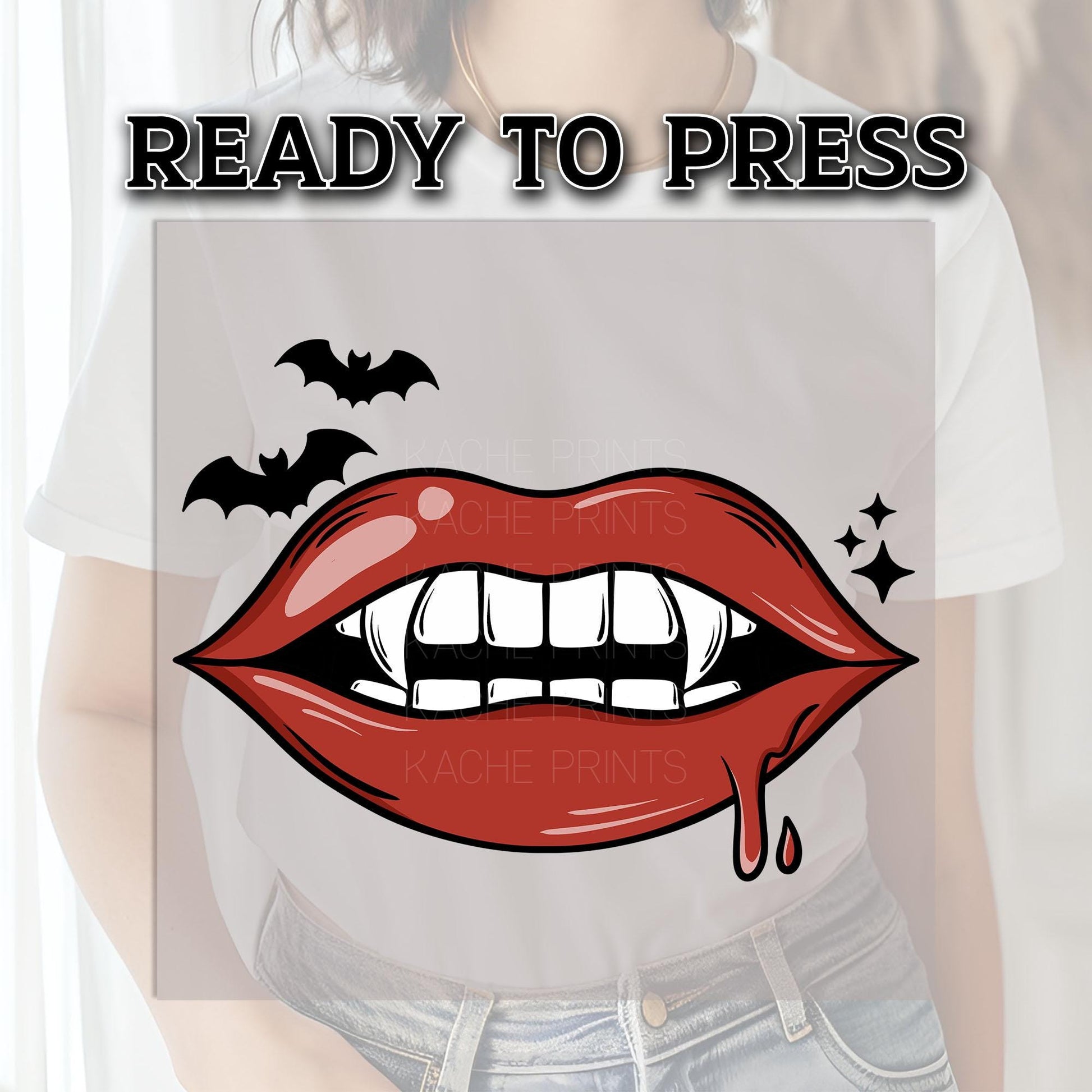 Vampire DTF Transfers, Halloween Dtf Transfer, Horror DTF Transfer Ready For Press, Heat Press Transfer, Bats Dtf, Bite Me Dtf Print, Spooky