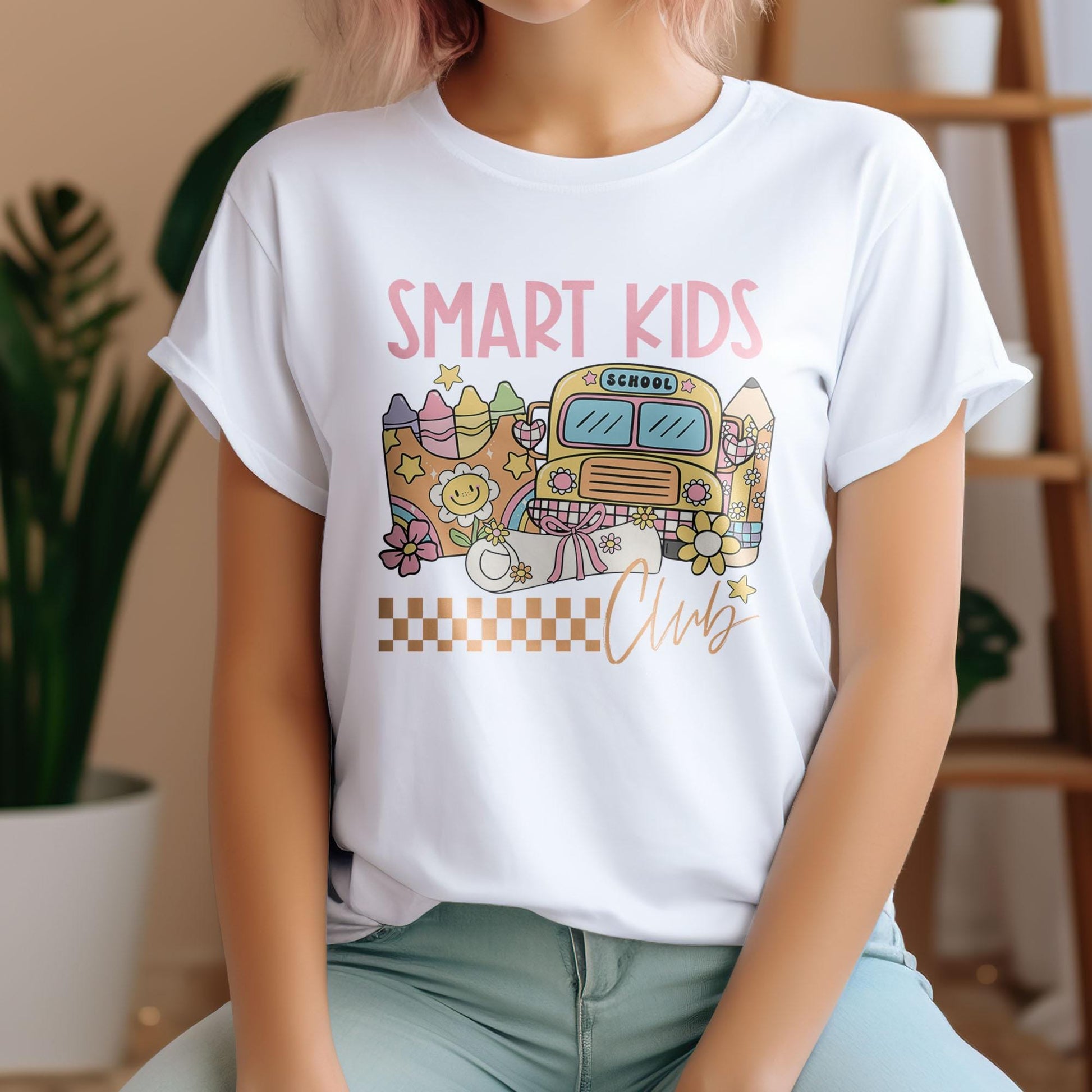 Smart Kids Club DTF Transfer, DTF Transfer Ready For Press, Heat Press Transfer, Book Dtf Print, Dtf Heat Transfer, Back To School Dtf Print