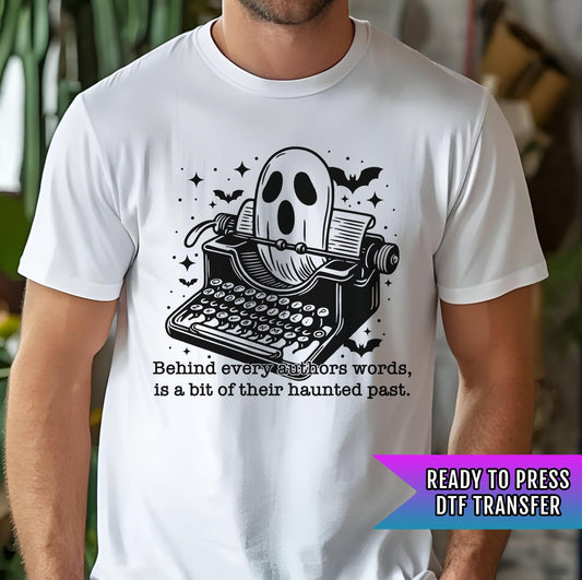 Ghost Season DTF Transfers, Halloween DTF Transfer Ready For Press, Heat Press Transfer, Authors Words Dtf Prints, Haunted Past Dtf Transfer