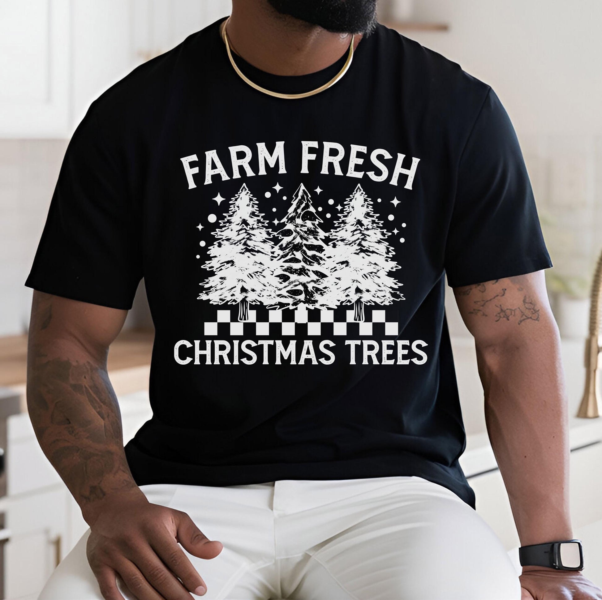 Farm Fresh Christmas Trees DTF Transfers Ready For Press, Retro Christmas DTF Prints, Heat Press Transfers, Direct To Film, Cozy Season Dtf