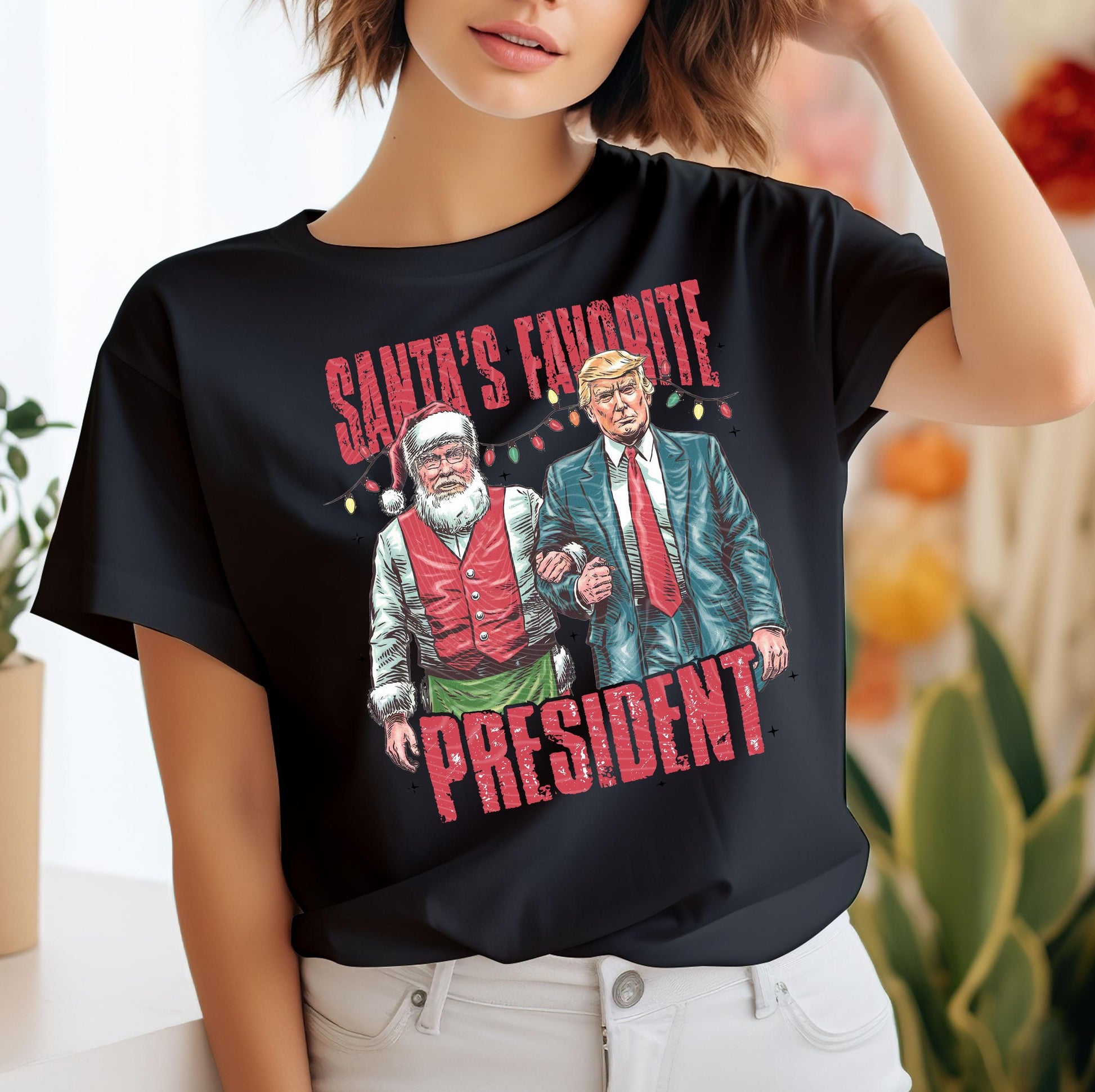 Santa&#39;s Favorite President DTF Transfers, Trump Ready to Press, Trump Dtf Prints, Trump Heat Transfers, Heat Press Transfers, Direct To Film