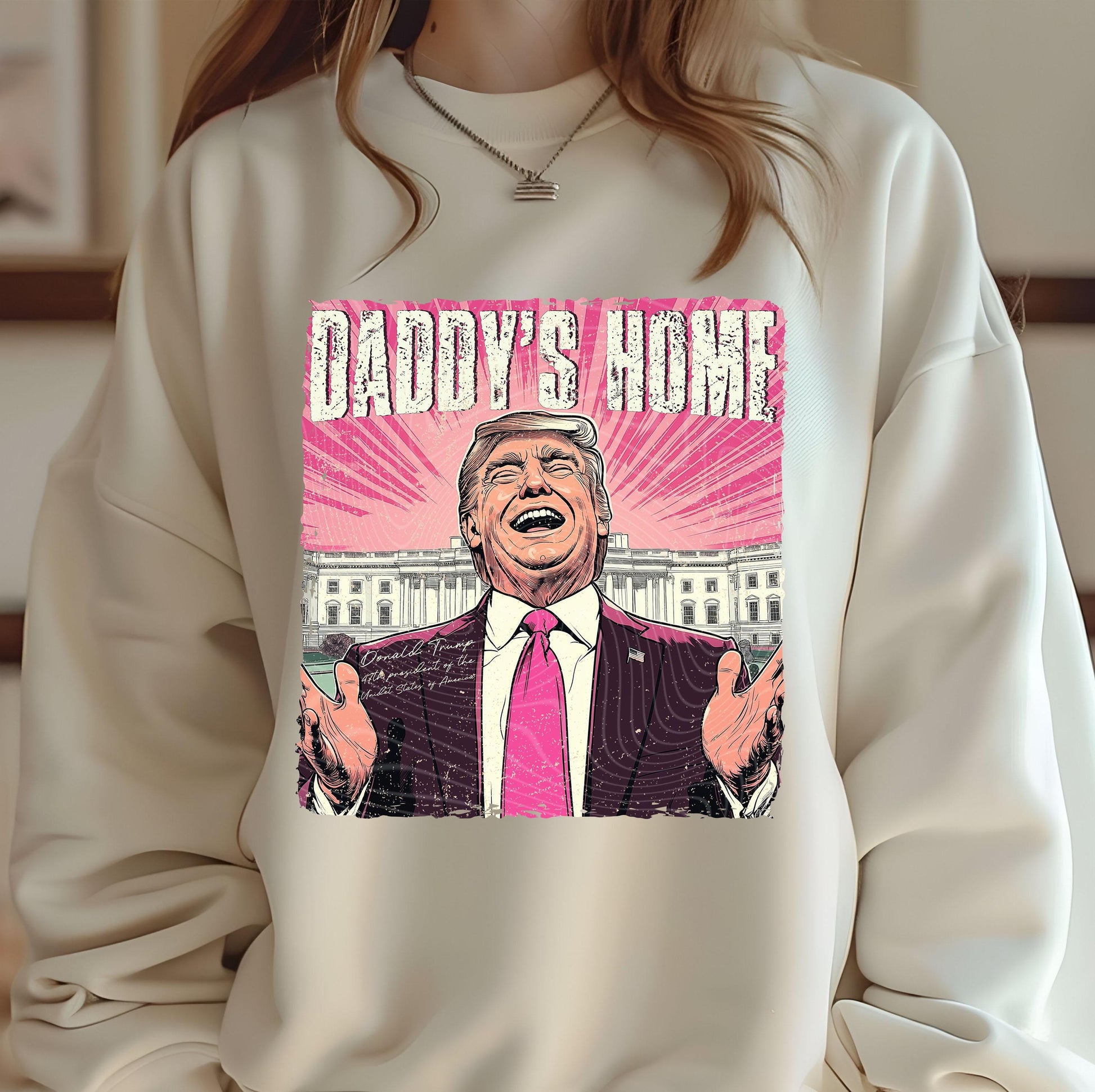 Daddy&#39;s Home DTF Transfers Ready to Press, President Dtf, Donald Trump Dtf Transfers, Heat Press Transfers, Direct To Film, Born For The Usa