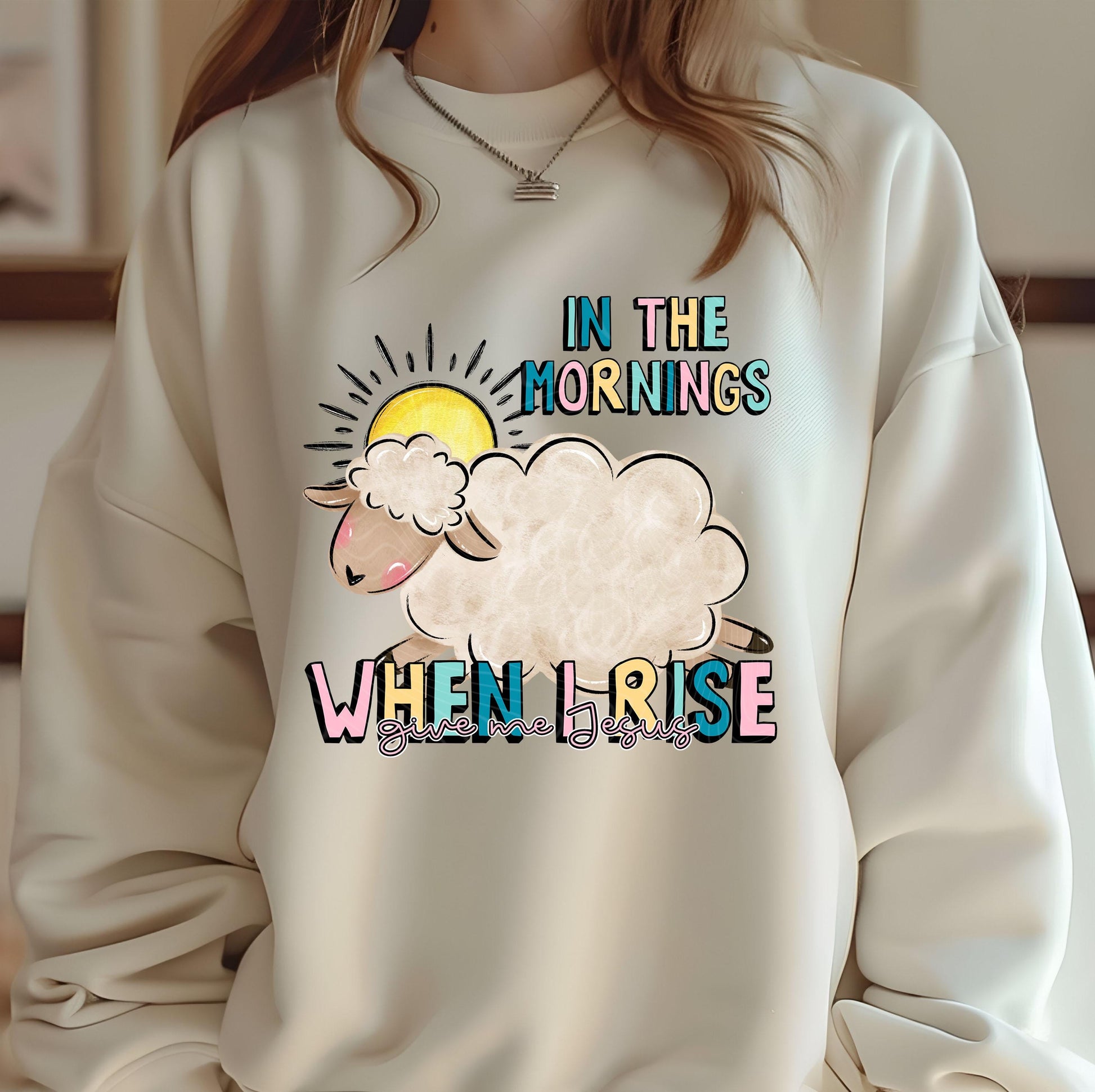 In The Mornings When I Rise Give Me Jesus DTF Transfers Ready For Press, Christian Faith DTF Print, Heat Press Transfer, Direct To Film, God