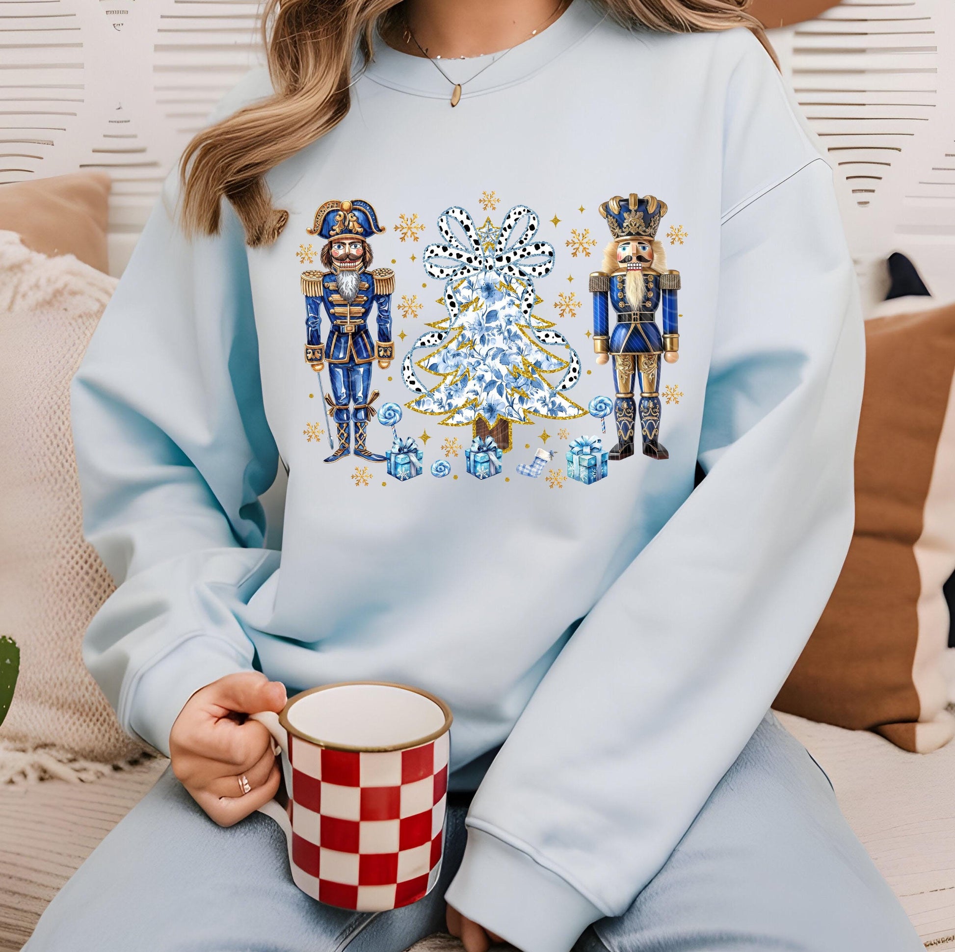 Grand Millennial Nutcracker DTF Transfers Ready For Press, Christmas Coquette Bow DTF Print, Heat Press Transfer, Direct To Film, Winter Dtf