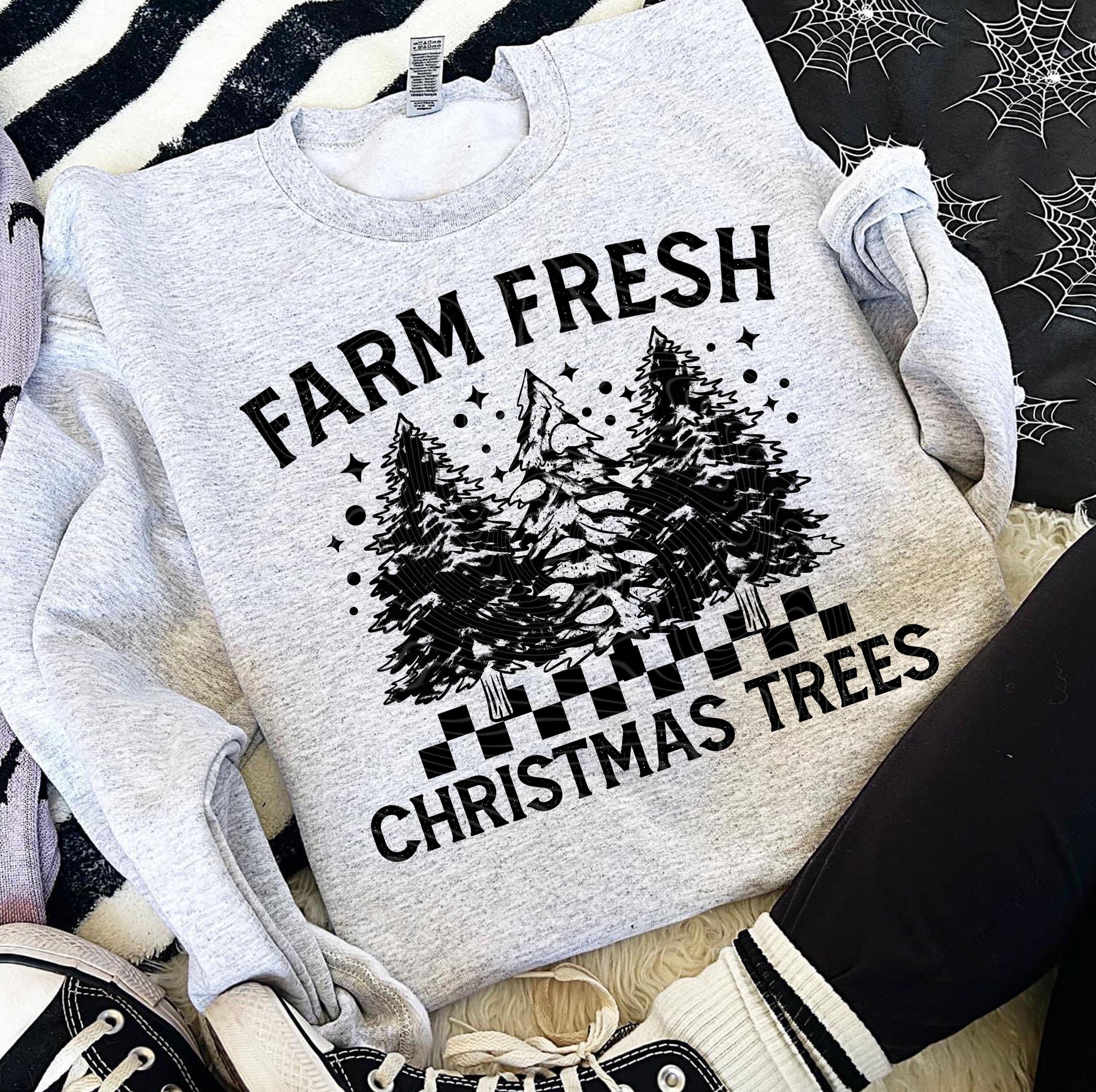 Farm Fresh Christmas Trees DTF Transfers Ready For Press, Merry Christmas DTF Prints, Heat Press Transfers, Direct To Film, Cozy Season Dtf