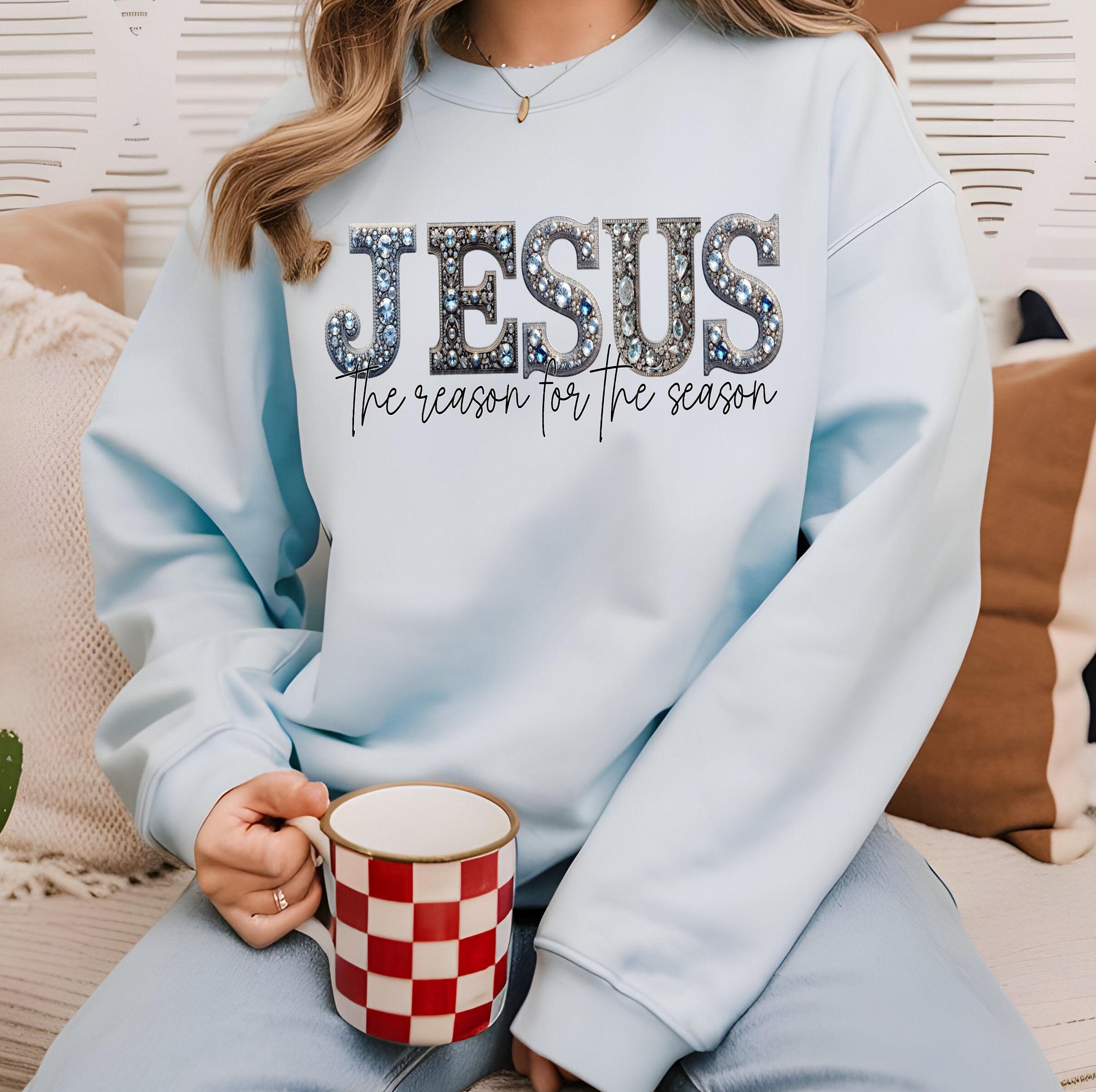 Jesus The Reason For The Season DTF Transfer Ready For Press, Merry Christmas DTF Print, Heat Press Transfer, Baby Jesus Dtf, Direct To Film