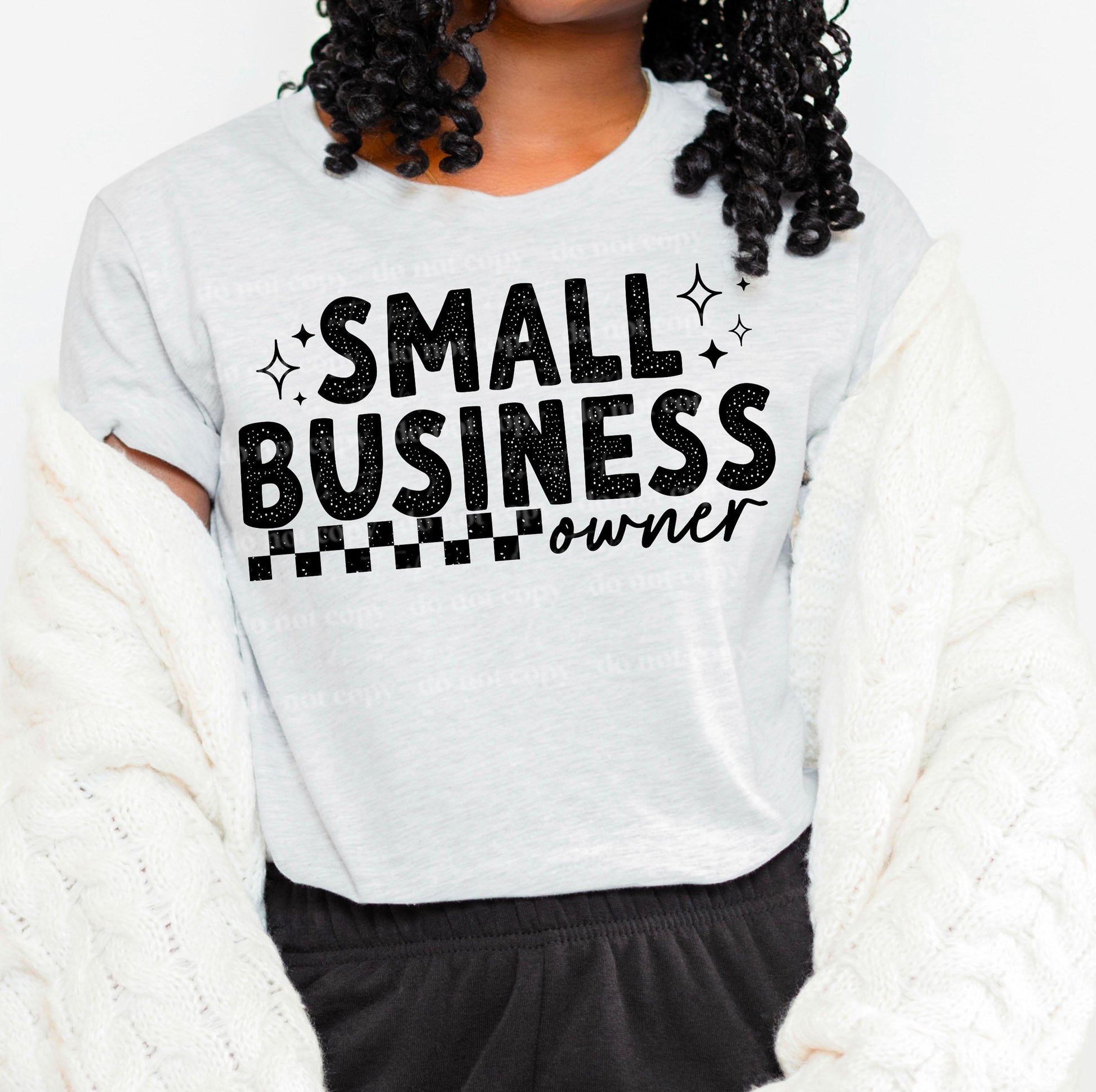 Small Business Owner DTF Transfer Ready For Press, Entrepreneur Prints, Heat Press Transfer, Direct To Film, Shop Small Transfer, Biz Owners