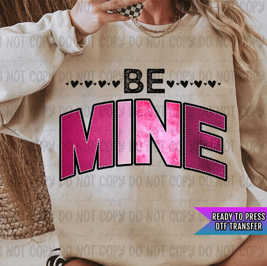 Be Mine DTF Transfers Ready For Press, Valentine&#39;s Day Dtf Prints, Heat Press Transfers, Direct To Film, Love Transfers, Be Mine Heart Dtf