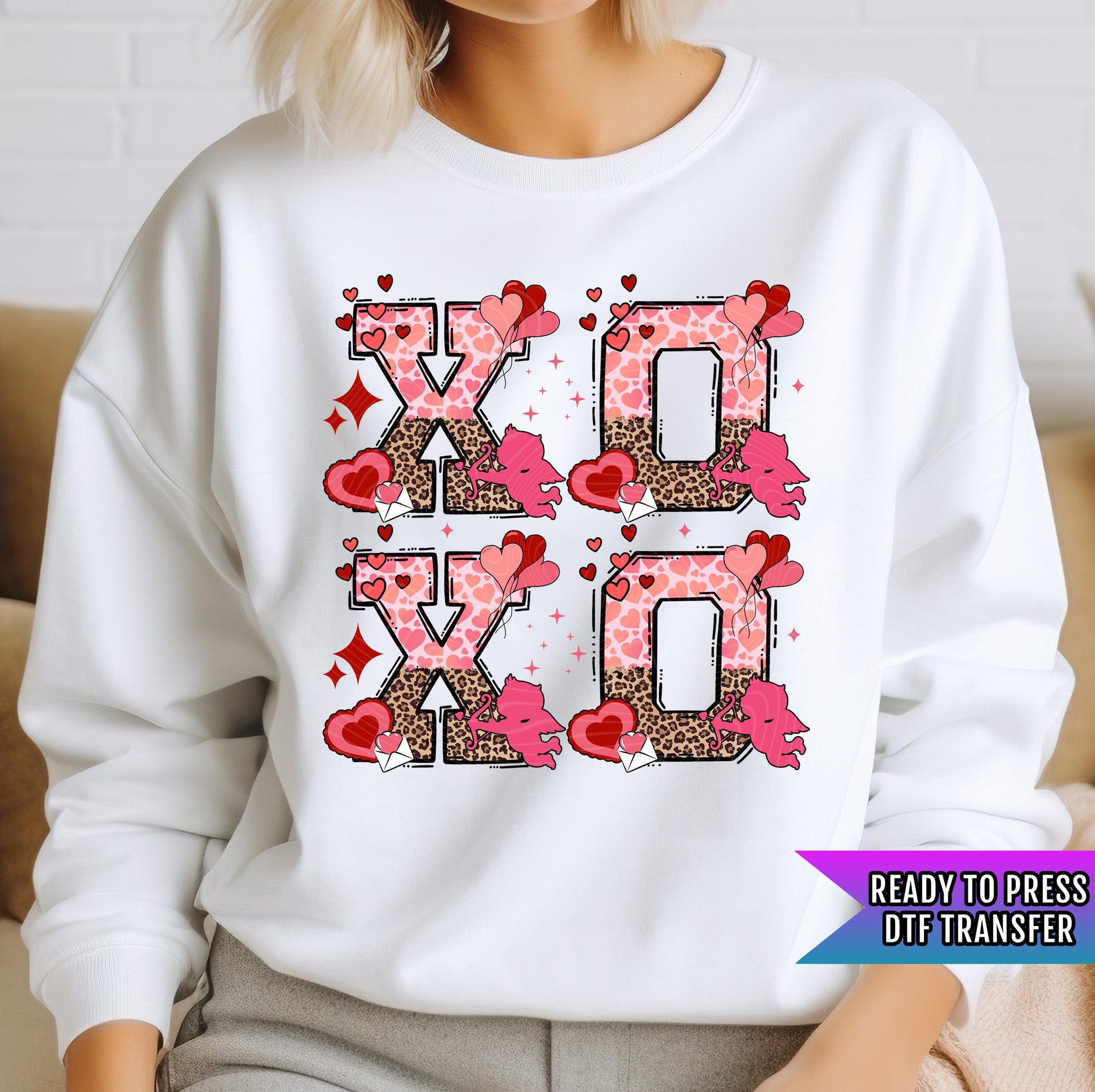 Xoxo DTF Transfer Ready For Press, Xoxo Transfer, Valentines Day DTF Print, Heat Press Transfer, Direct To Film, Love Dtf Transfer, Xoxo