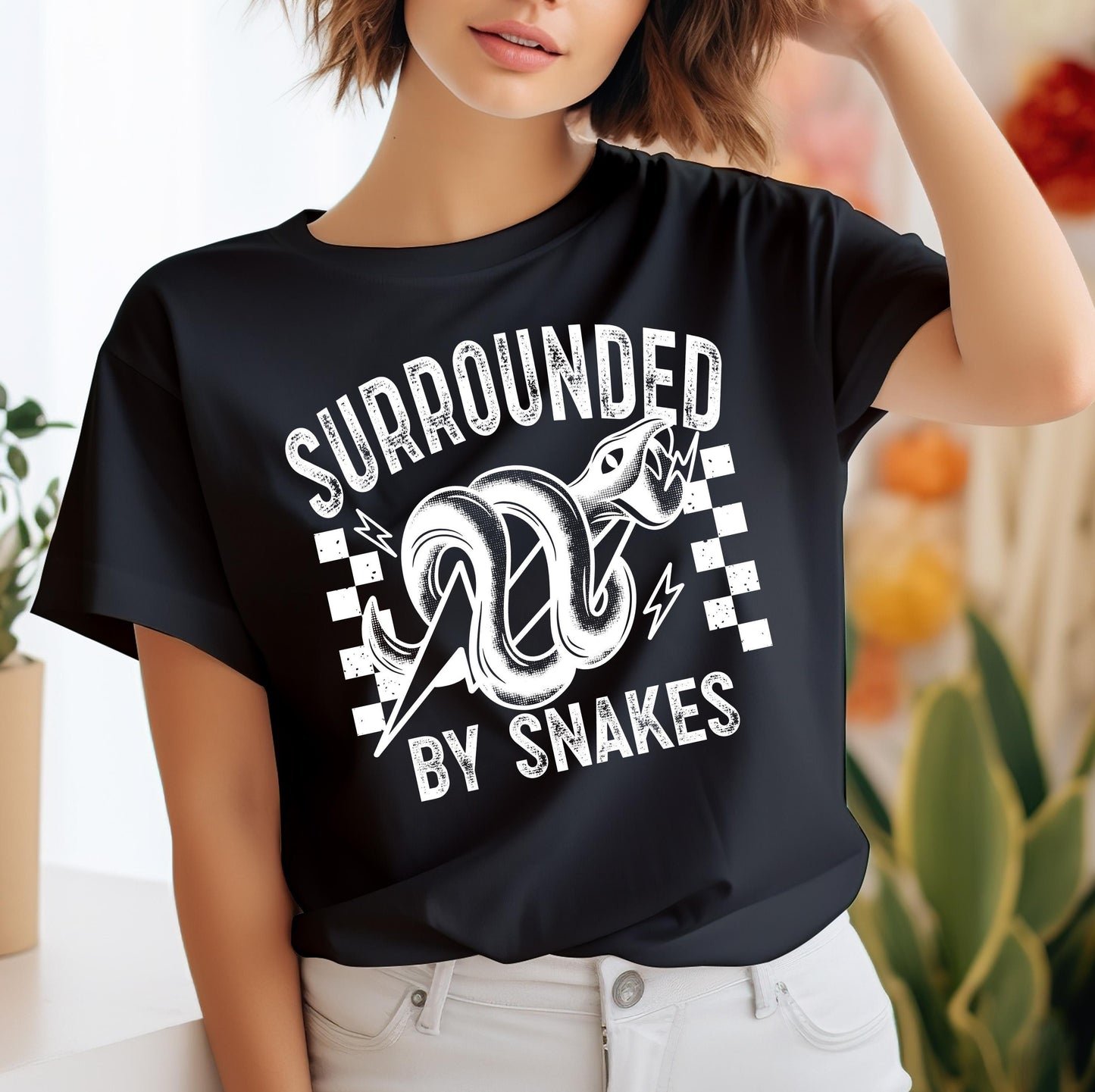 Surrounded By Snakes DTF Transfers Ready For Press, Snake Lover Dtf Prints, Direct To Film, Heat Press Transfers, Reptile Transfers, Animal