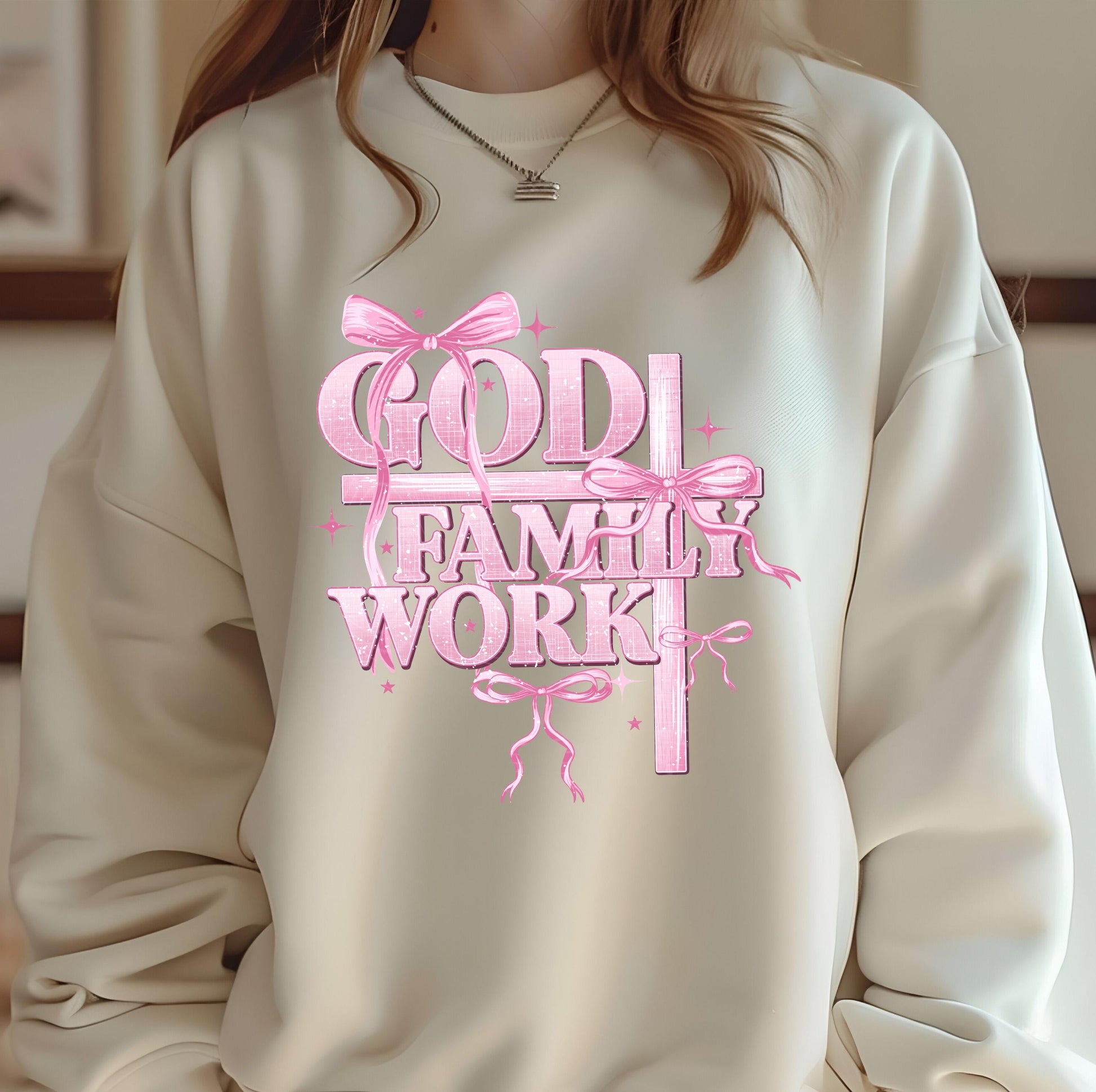 God Family Work DTF Transfers Ready For Press, Christian DTF Transfer, Heat Press Transfers, Direct To Film, Religious DTF Prints, Bible Dtf