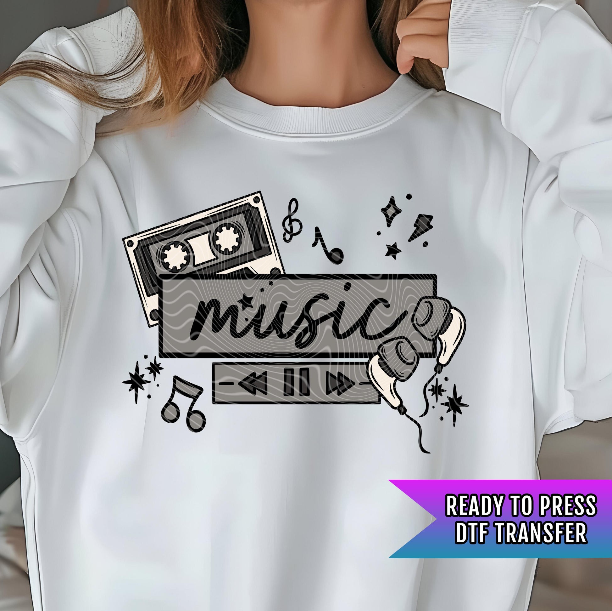 Music DTF Transfer Ready For Press, Music DTF Prints, Heat Press Transfer, Direct To Film, Music DTF Transfers, Custom Dtf Transfer,Hot Peel