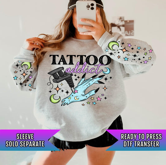 Tattoo Addict DTF Transfers Ready For Press, Tattoo Dtf Prints, Direct To Film, Hot Peel DTF Transfer, Dtf Print, Heat Press Transfers