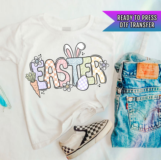 Easter DTF Transfer Ready For Press, Easter Bunny Dtf Prints, Direct To Film, DTF Print, Easter Transfers, Easter Girly Heat Press Transfers
