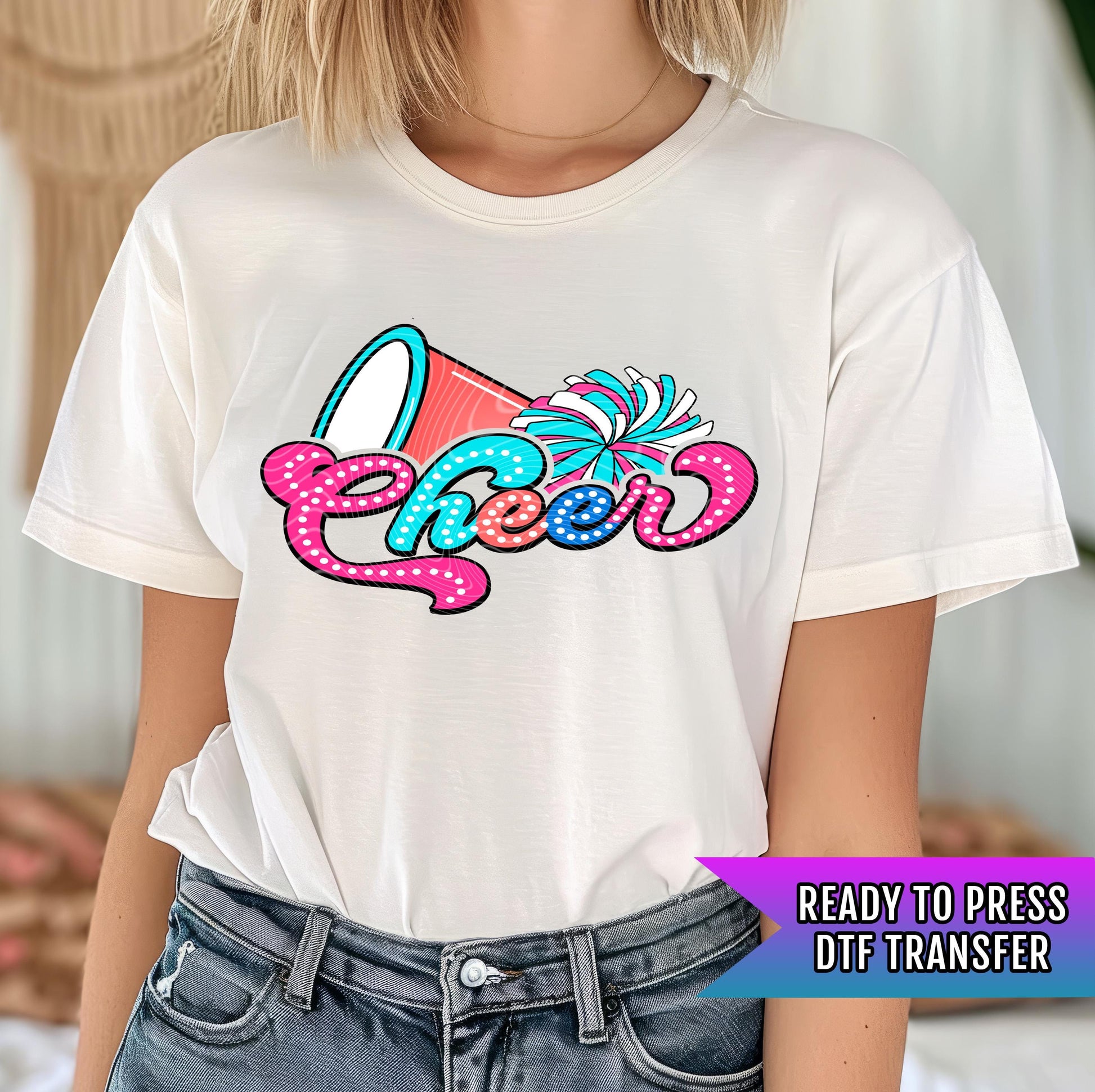 Cheer DTF Transfers Ready For Press, Cheerleader DTF Print, Heat Press Transfer, Direct To Film, Cheerleading Moms Transfers, Cheer Transfer