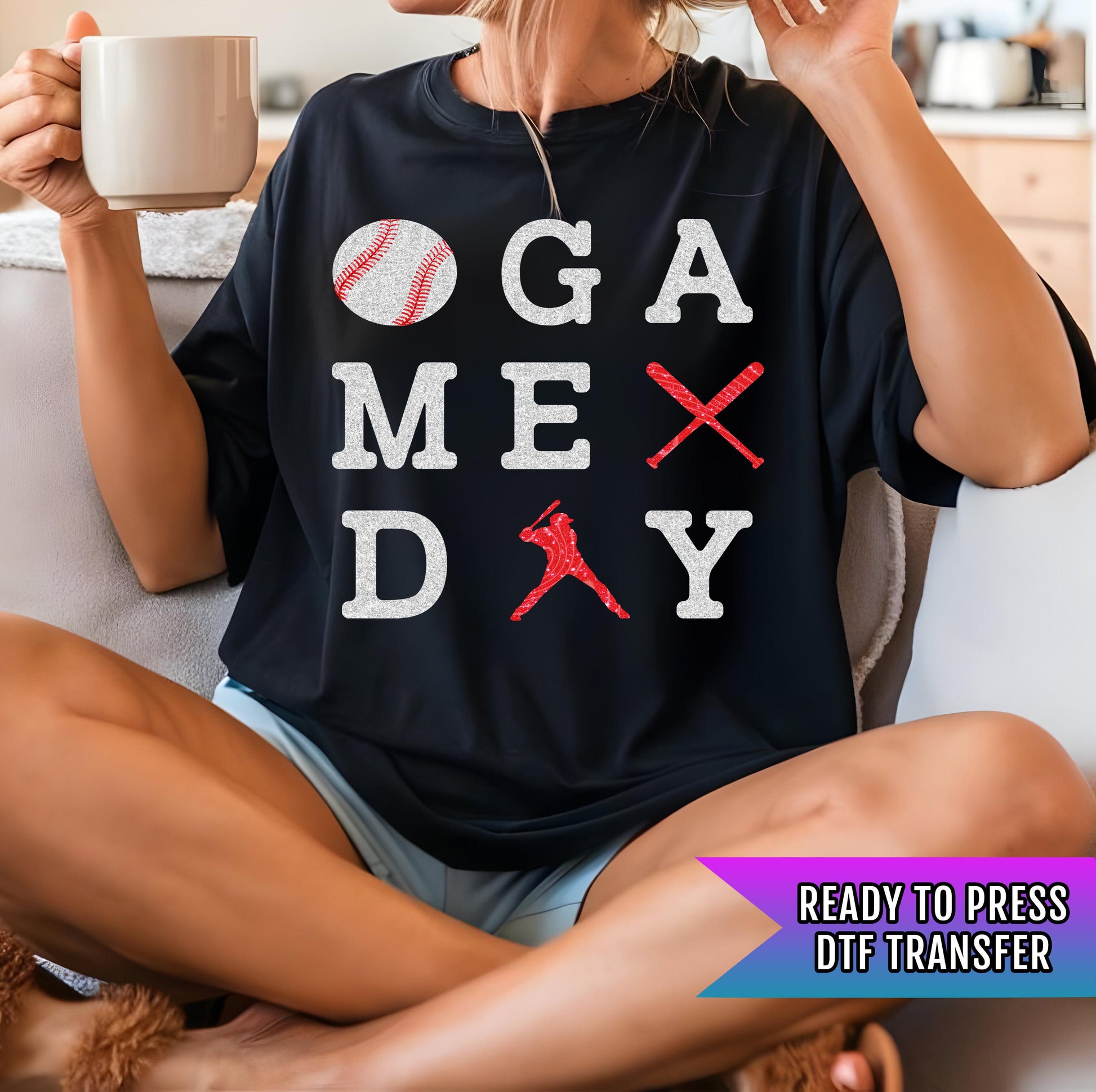 Baseball DTF Transfers Ready For Press, Game Day DTF Prints, Heat Press Transfers, Direct To Film, Baseball Season Dtf Transfers, Hot Peel