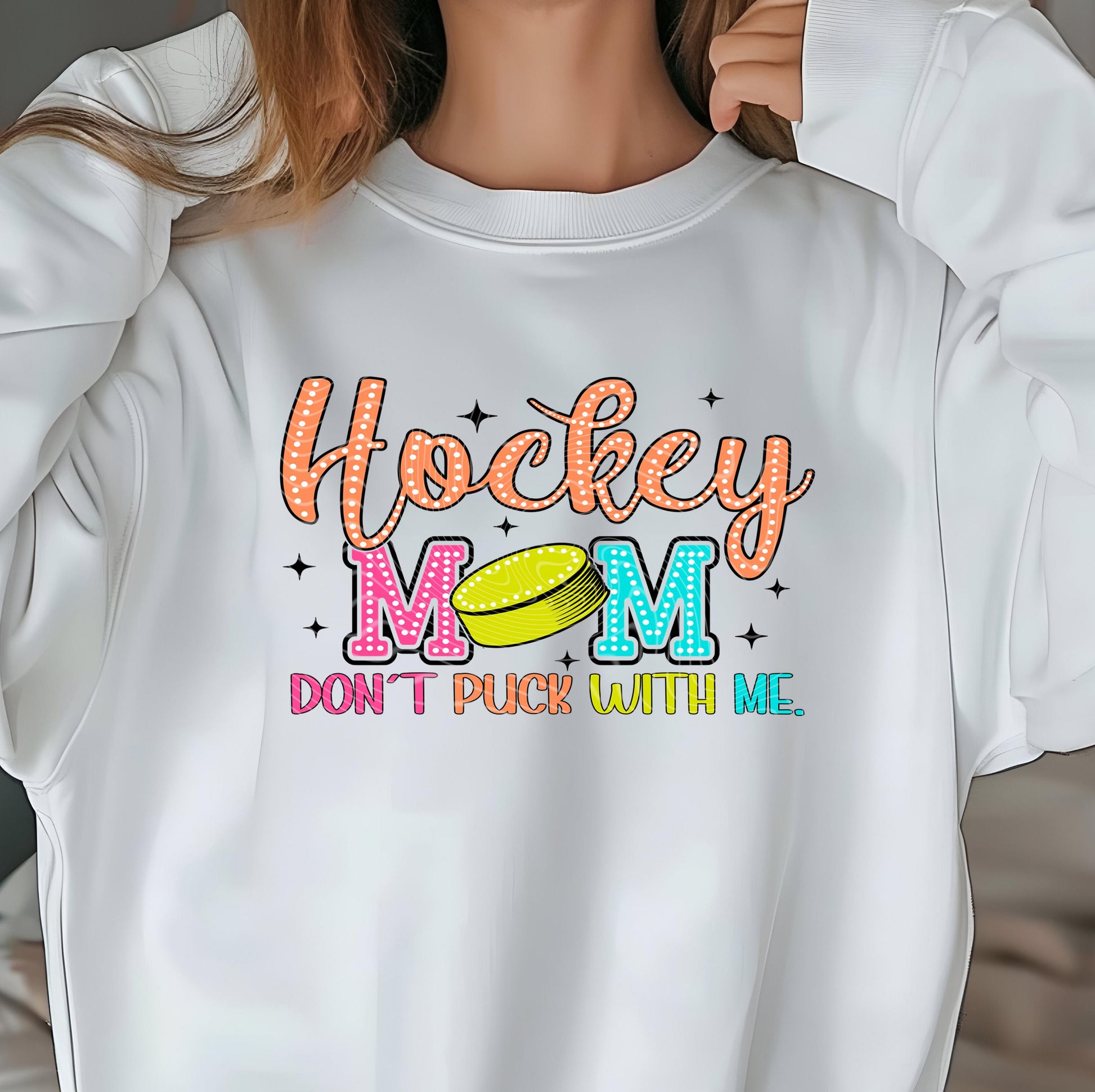 Hockey Mom DTF Transfers Ready For Press, Hockey DTF Print, Heat Press Transfer, Direct To Film, Hockey Sticks Transfer, Hockey Transfers