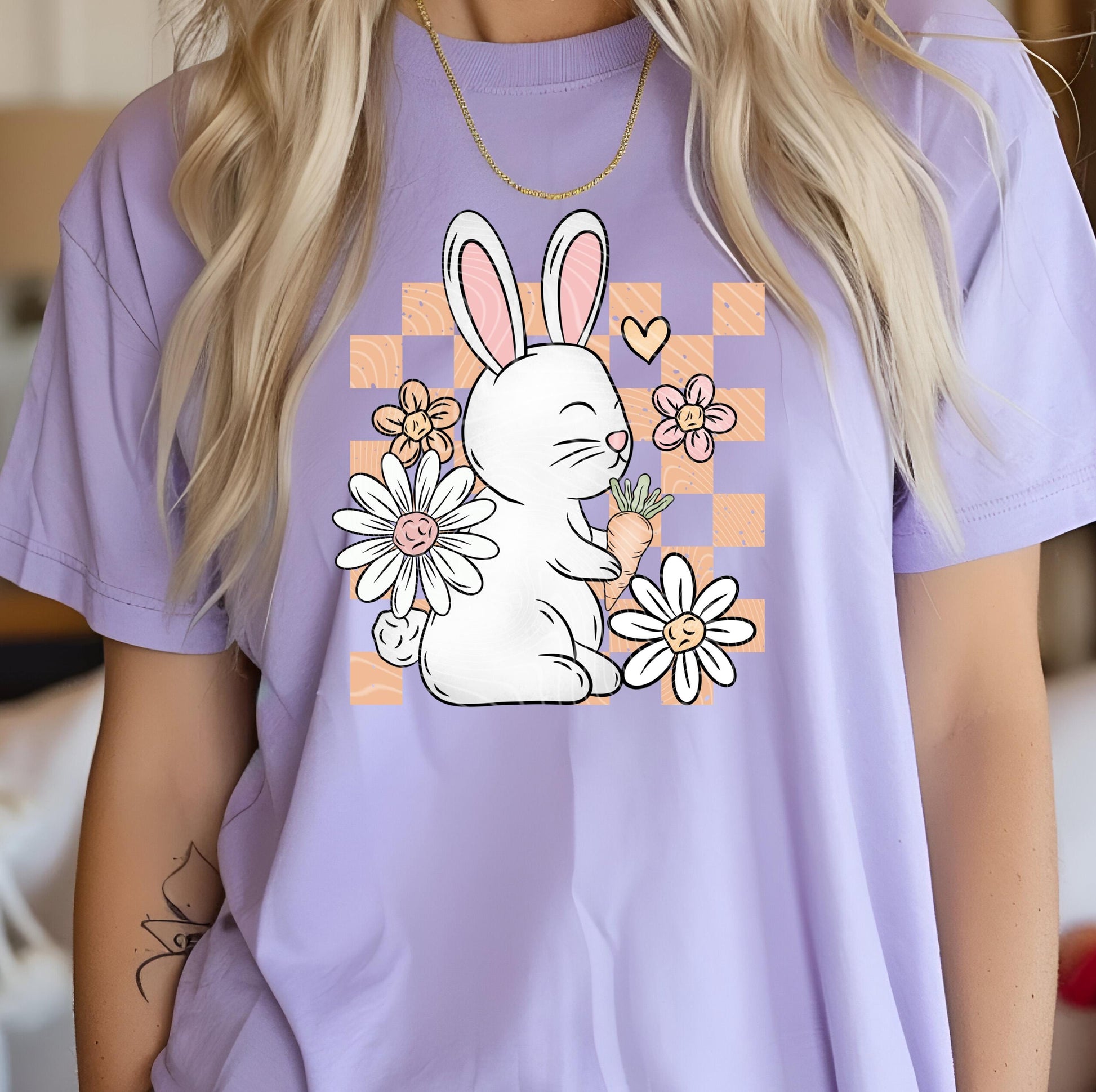 Easter Bunny DTF Transfer Ready For Press, Bunny Dtf Prints, Direct To Film, DTF Print, Easter Transfers, Easter Heat Press Transfers, Bunny