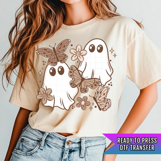 Butterfly Ghosties DTF Transfer Ready For Press, Dtf Print, DTF Transfer, Direct To Film, Heat Press Transfer, Hot Peel, Tshirt Transfers
