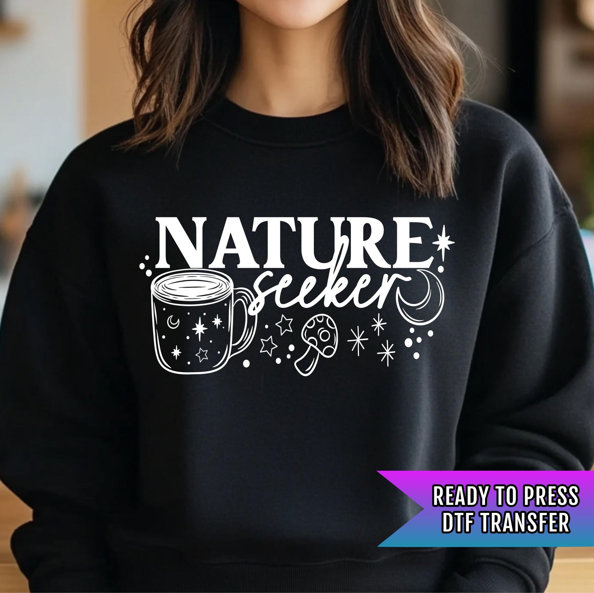 Nature Seeker DTF Transfers Ready For Press, Camping Dtf Prints, Heat Press Transfer, Direct To Film, Hot Peel Dtf, Camping Transfers