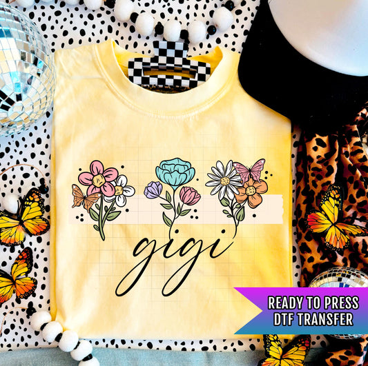 Gigi DTF Transfers Ready For Press, Grandma Dtf Prints, Direct To Film, Heat Press Transfers, Mother&#39;s Day Transfers, Gigi Dtf Print, Custom
