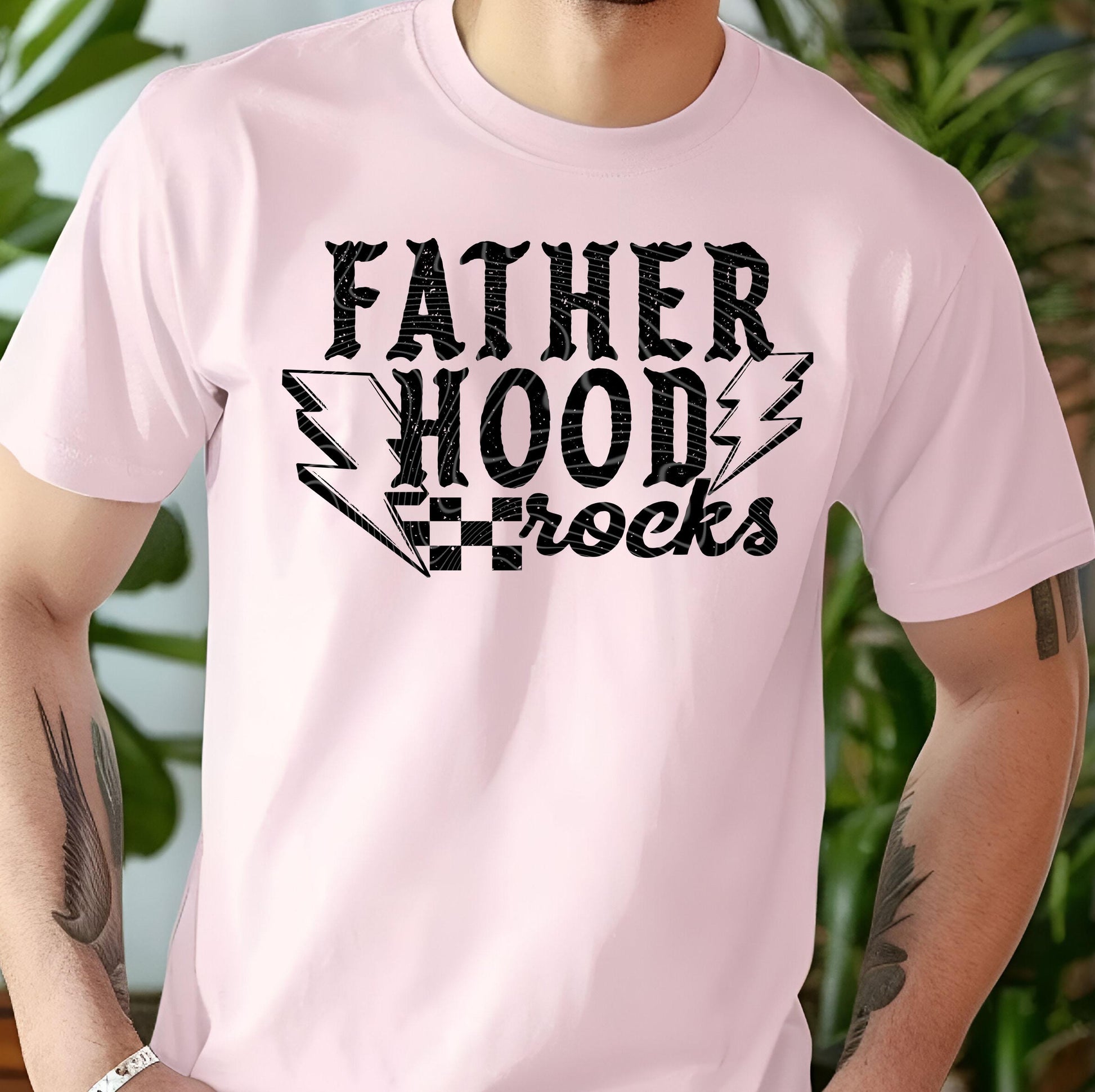 Father Hood Rocks DTF Transfer Ready For Press, Heat Press Transfer, DTF Print, Dad Ready For Press, Dad Dtf Transfer, Father&#39;s Day Transfer