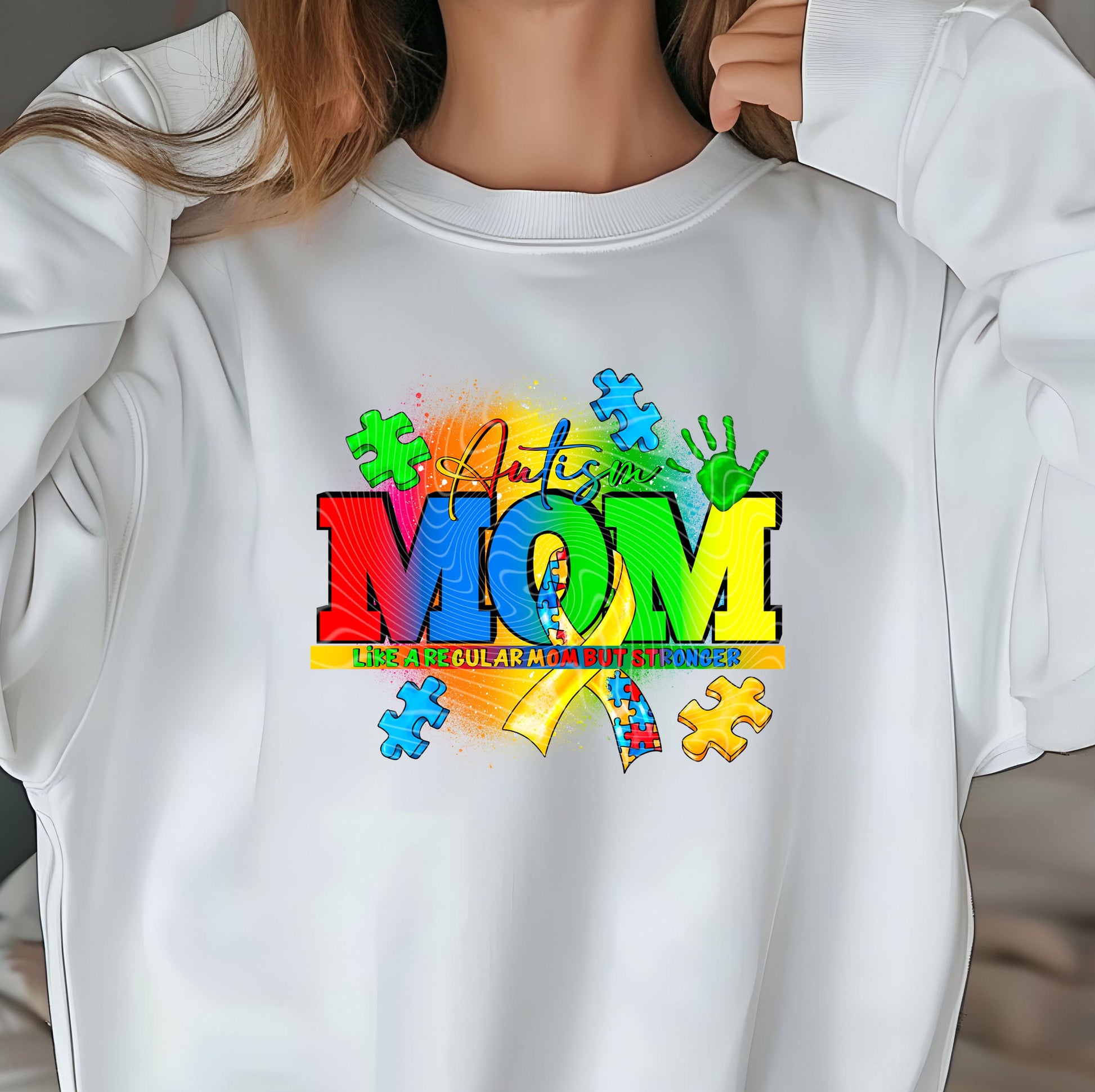 Autism Mom DTF Transfers Ready For Press, Autism DTF Prints, Heat Press Transfers, Direct To Film, Hot Peel, Autism Awareness Transfers