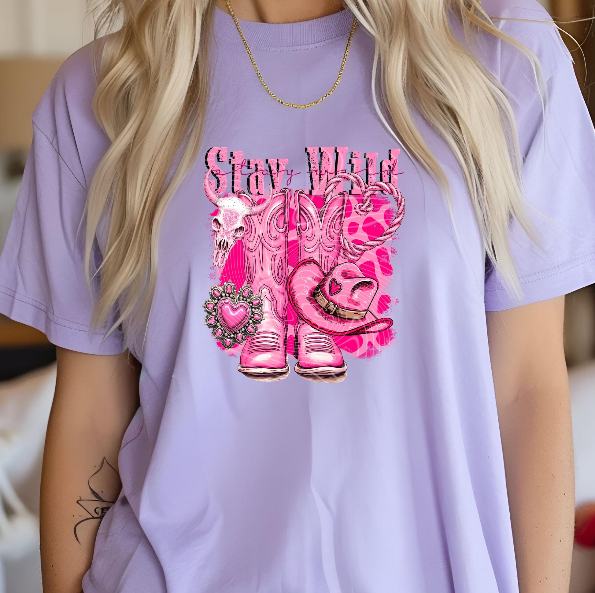 Stay Wild DTF Transfers Ready For Press, Western Dtf Print, Heat Press Transfers, Direct To Film, Cowgirl Dtf Transfers, Western Transfers