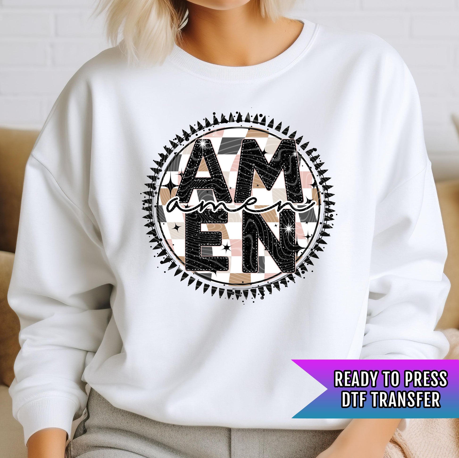 Amen DTF Transfer Ready For Press, Christian DTF Transfers, Faith DTF Transfer, Christian Dtf Print, Heat Press Transfer, Custom Transfers