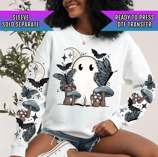Cottagecore Ghostie DTF Transfer Ready To Press, Ghost Dtf Prints, Bats DTF Prints, Cute Ghost DTF Print, Halloween Dtf Transfer, Spooky Dtf