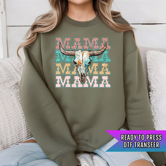 Mama DTF Transfers, Western DTF Prints, Ready to Press, Hot Peel, High Quality Print, Heat Transfer, Direct to Film, Howdy Dtf Transfers