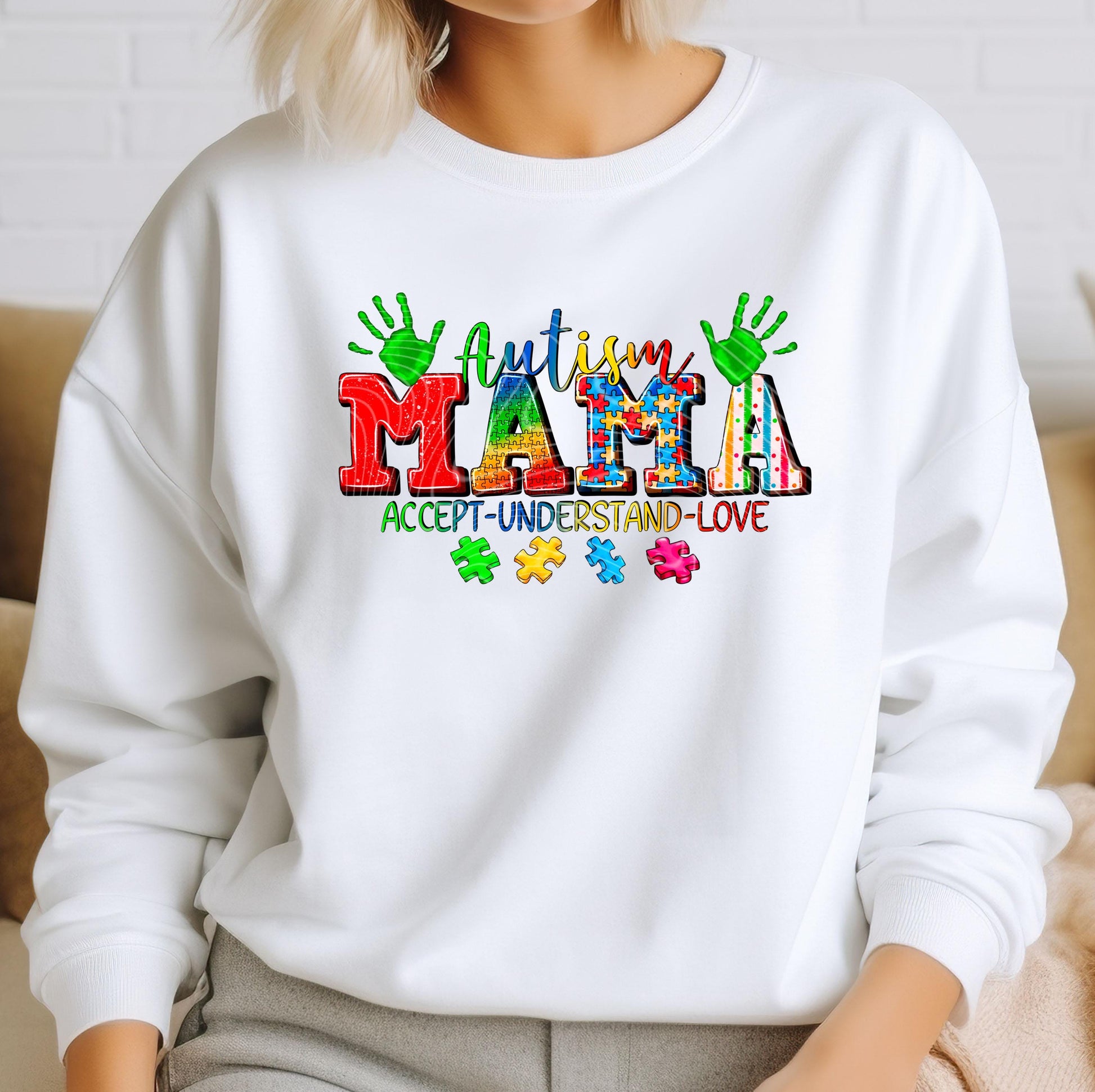 Autism Mama DTF Transfers Ready For Press, Autism DTF Prints, Heat Press Transfers, Direct To Film, Hot Peel, Autism Awareness Transfers