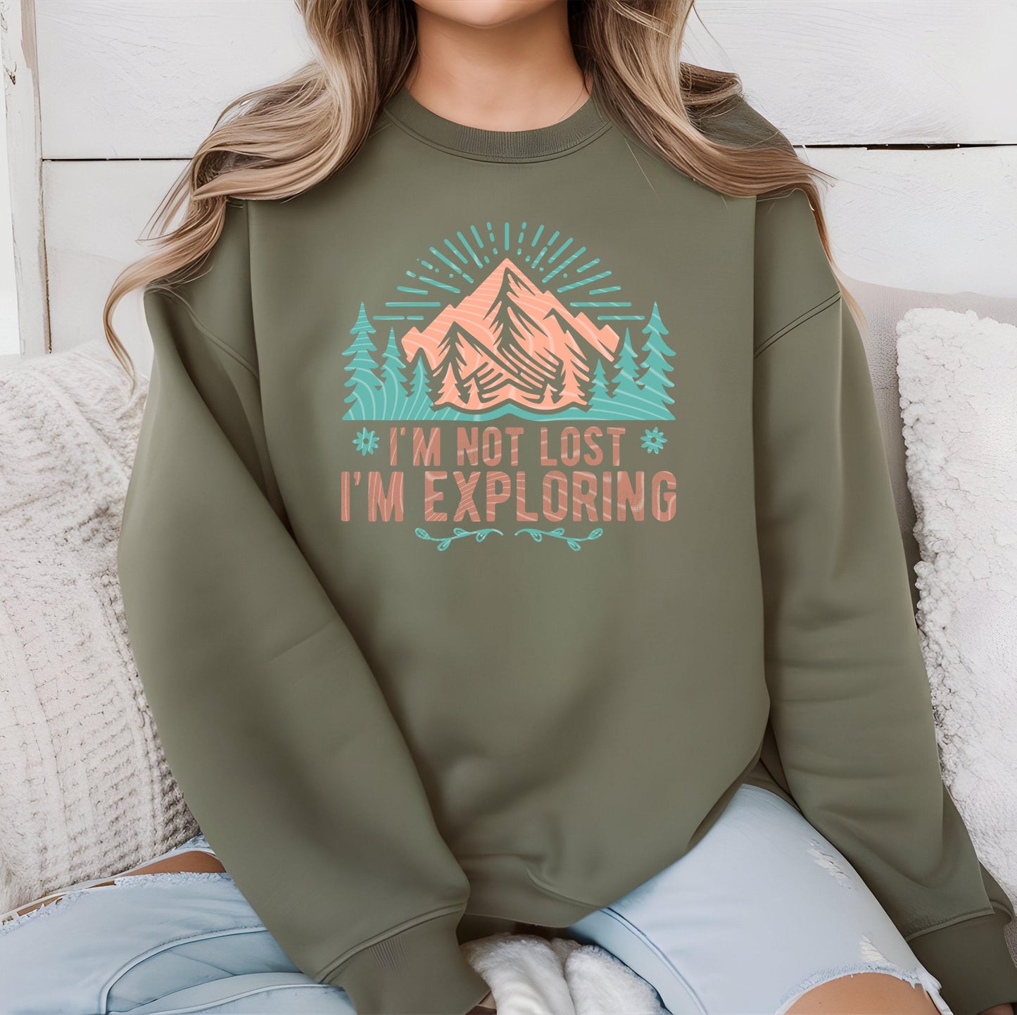 I'm Not Lost I'm Exploring DTF Transfer Ready For Press, Camping Lover Dtf Print, Camping DTF Transfers, Heat Press Transfer, Direct To Film