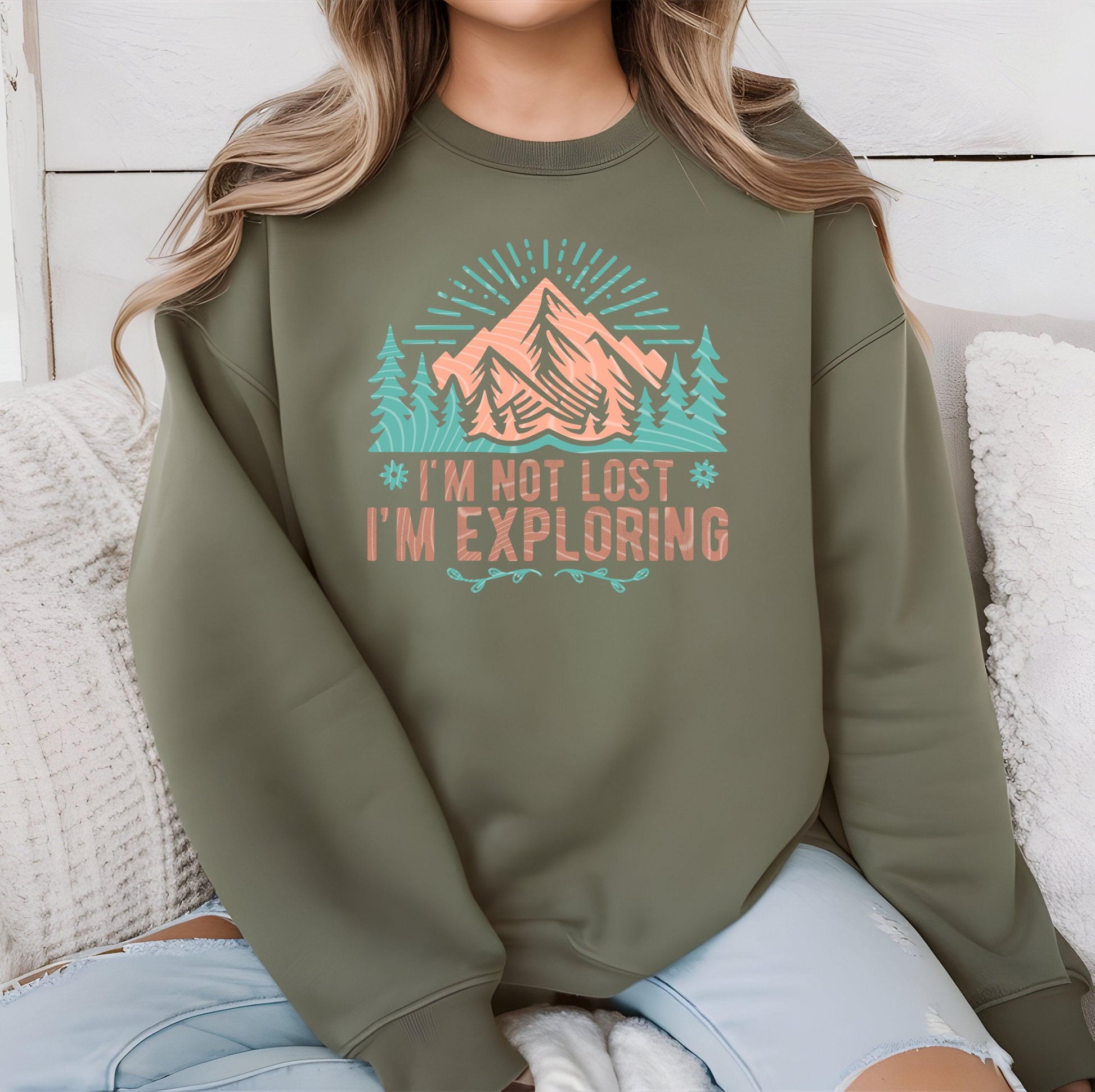 I'm Not Lost I'm Exploring DTF Transfer Ready For Press, Camping Lover Dtf Print, Camping DTF Transfers, Heat Press Transfer, Direct To Film