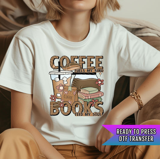 Coffee Books DTF Transfer Ready For Press, Coffee DTF Prints, Heat Press Transfer, Coffee Transfers, Hot Peel Transfers, Book Transfers