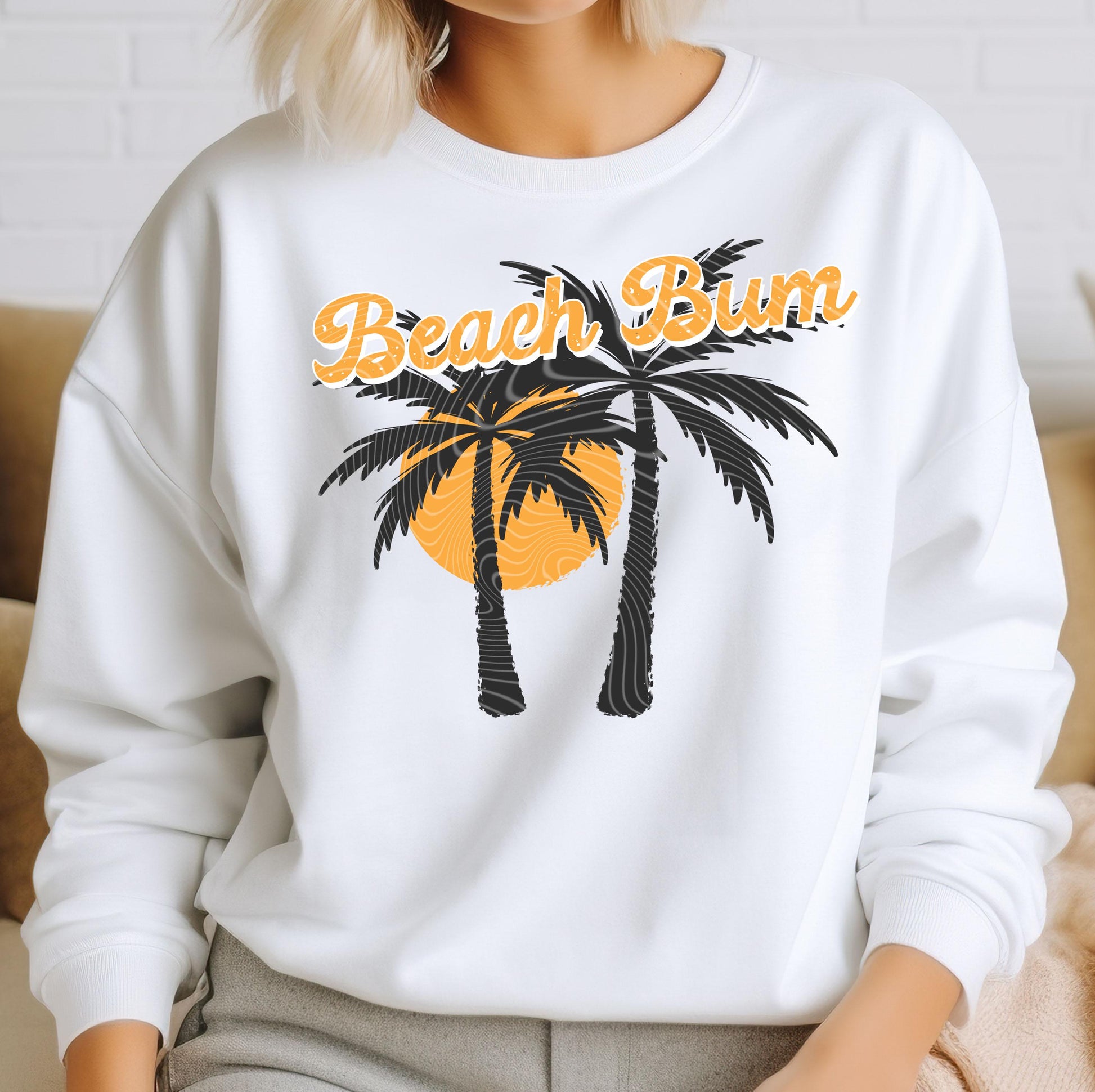 Beach Bum DTF Transfers, Summer DTF Transfers Ready For Press, Heat Press Transfers, DTF Print, Direct To Film, Bulk Dft, Custom Transfer