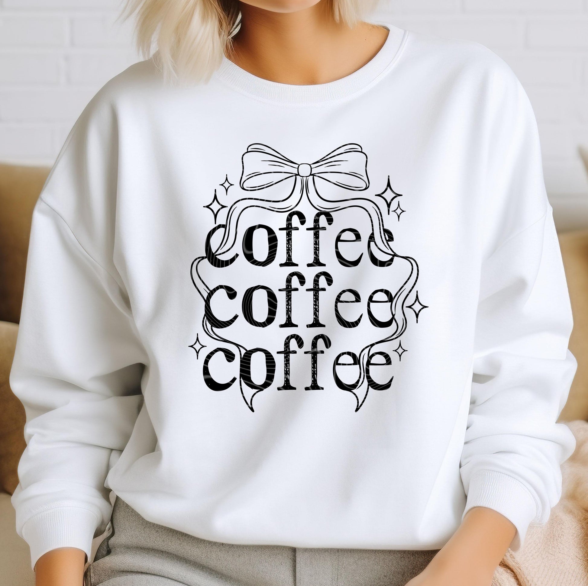 Coffee DTF Transfer Ready For Press, Ice Coffee DTF Prints, Heat Press Transfer, Direct To Film, Coffee Bow Transfers, Hot Peel Transfers